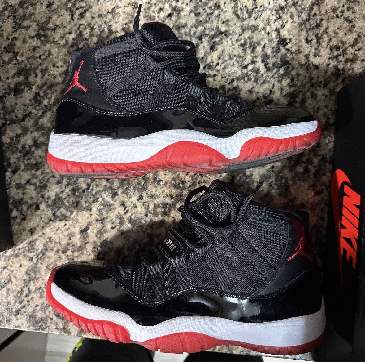 Jordan Brand Air Jordan 11 Retro 'Bred' 2012 W/free space jam tee Size US 10 / EU 43 - 13 Thumbnail