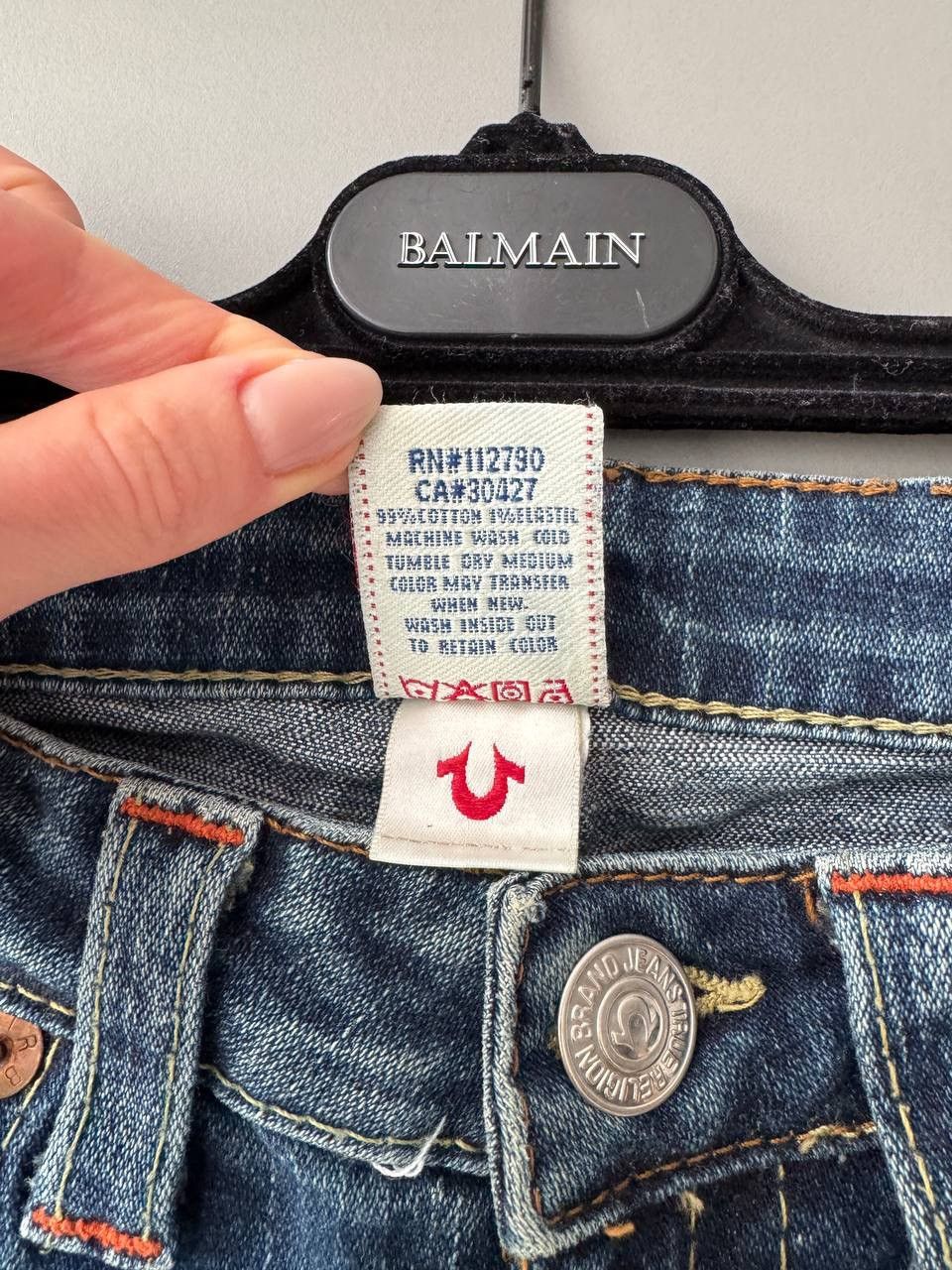 Lil Uzi Vert × True Religion Vintage True Religion Lilly denim jeans Size 29" - 4 Thumbnail