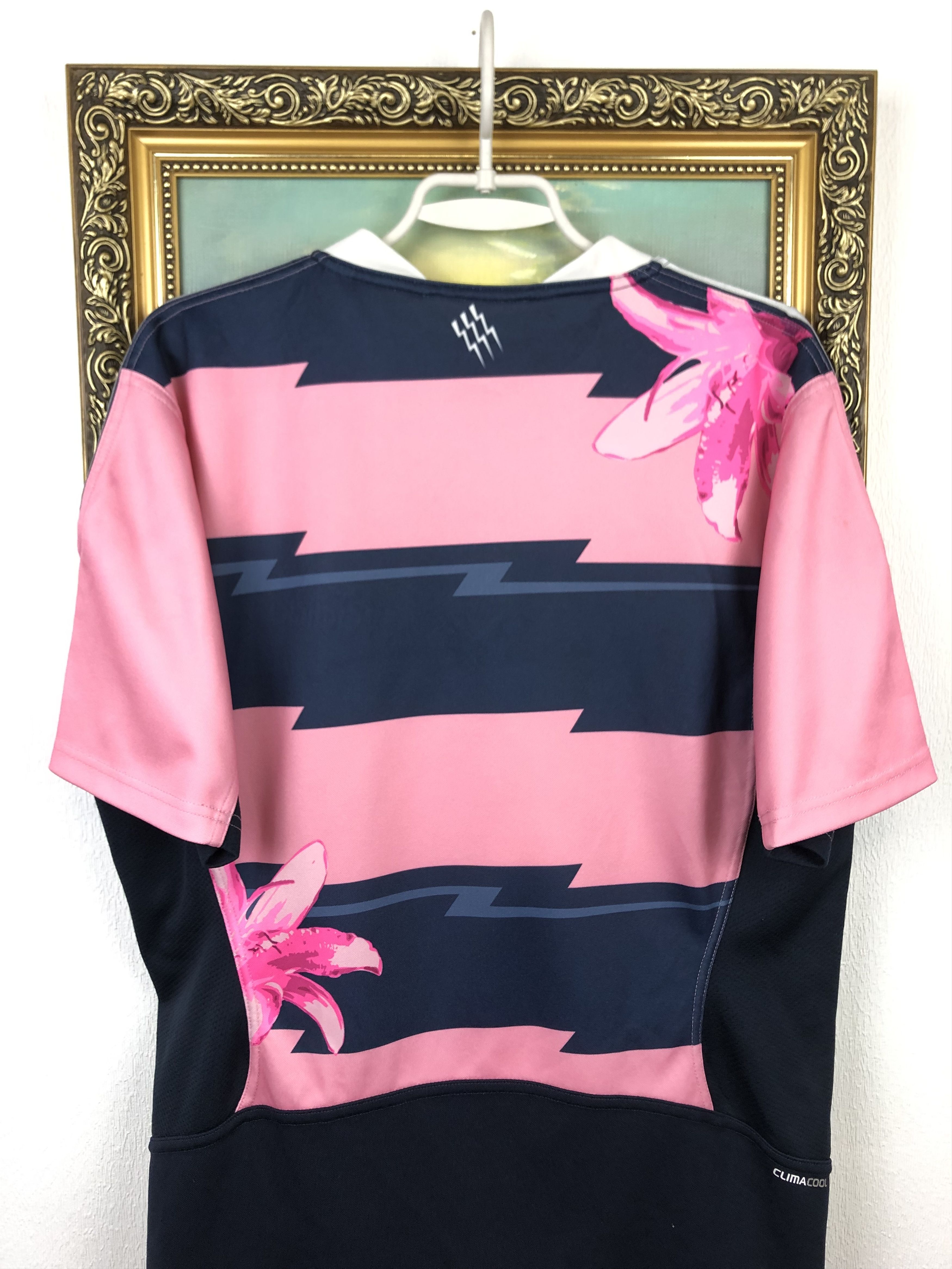 Adidas Adidas SF Stade Francais Paris Rugby Jersey Shirt Rare Size US L / EU 52-54 / 3 - 12 Thumbnail