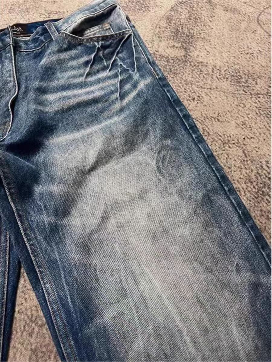 Japanese Brand × Jean Washed Street Aged Straight Leg Jeans Size US 34 / EU 50 - 2 Thumbnail