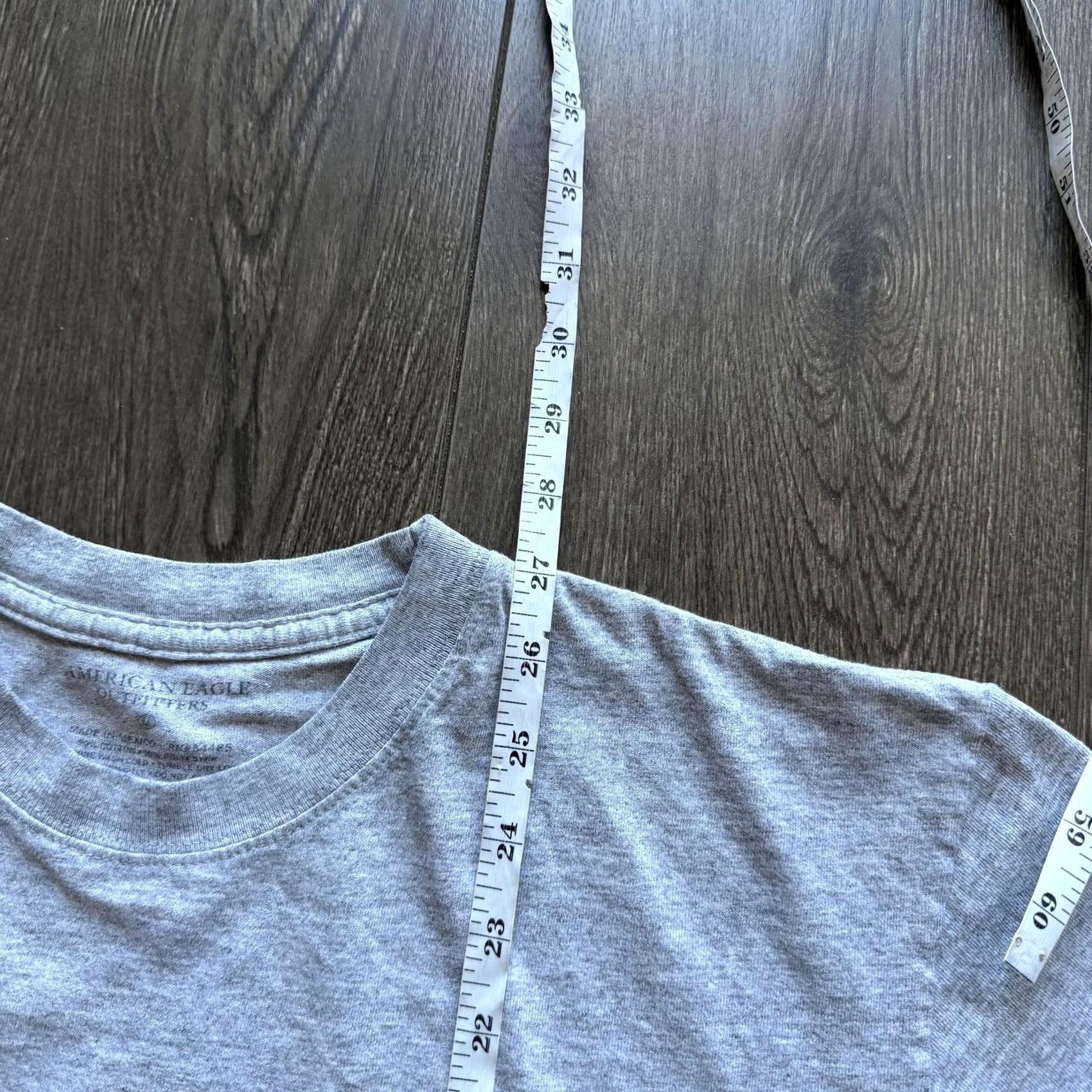 American Eagle Outfitters American Eagle Outfitters Shirt Medium Gray Y2K Surf Wave Hawaiian Graphic Tee Size US M / EU 48-50 / 2 - 8 Thumbnail