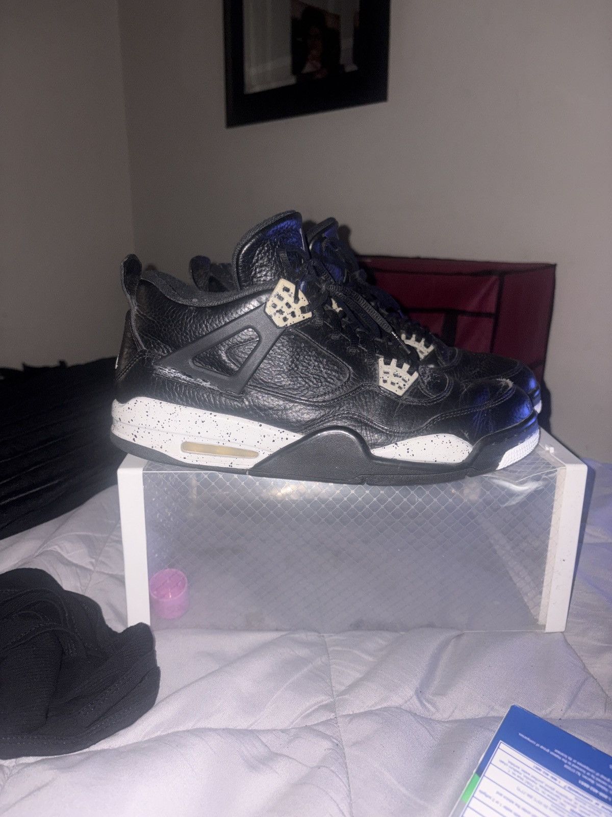 Jordan Brand Air Jordan 4 Retro Oreo (2015) Size US 12 / EU 45 - 3 Thumbnail