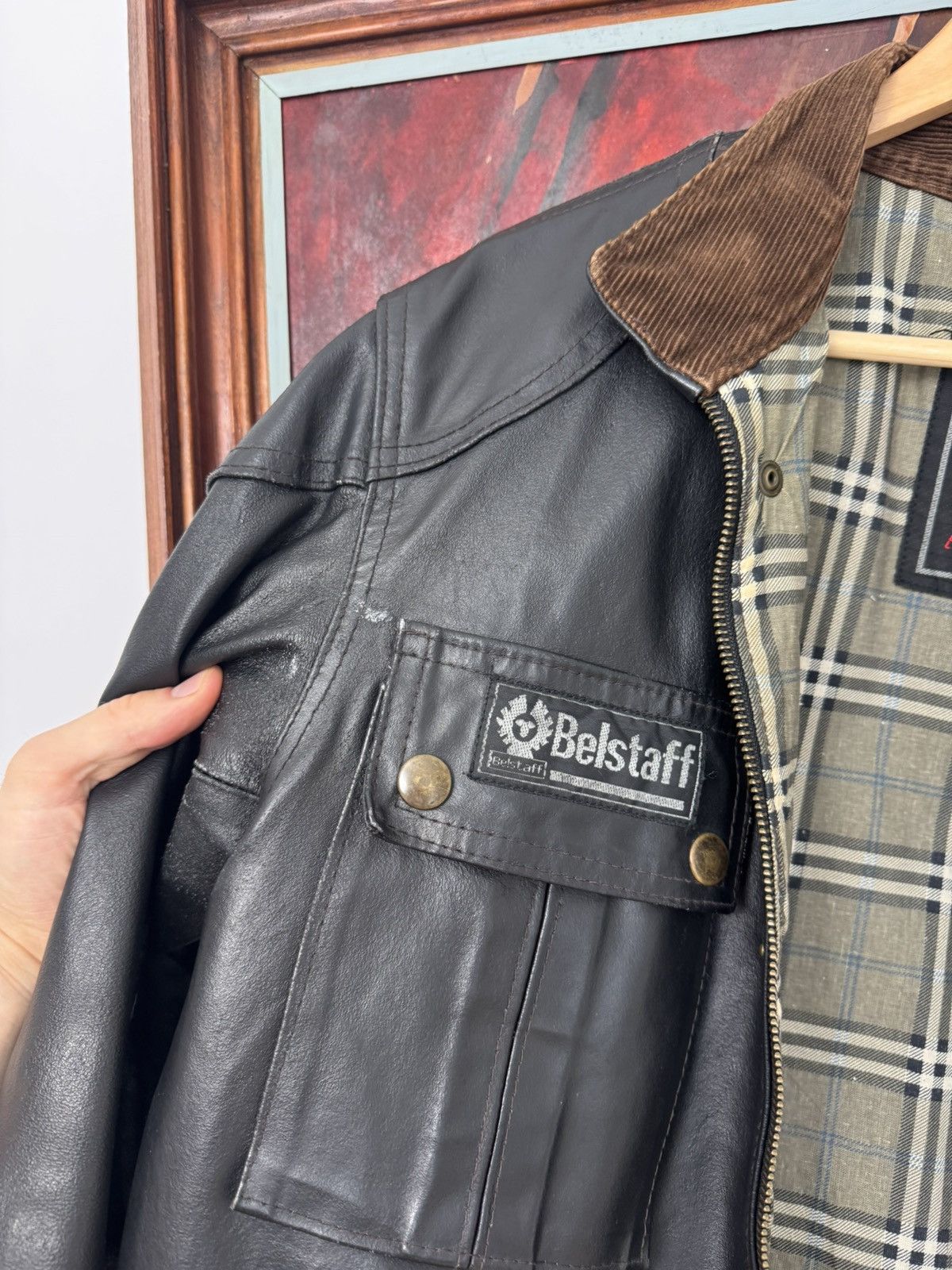 Belstaff Belstaff Cougar Leather Motorcycle Jacket Vintage Y2k Racing Size US L / EU 52-54 / 3 - 4 Thumbnail