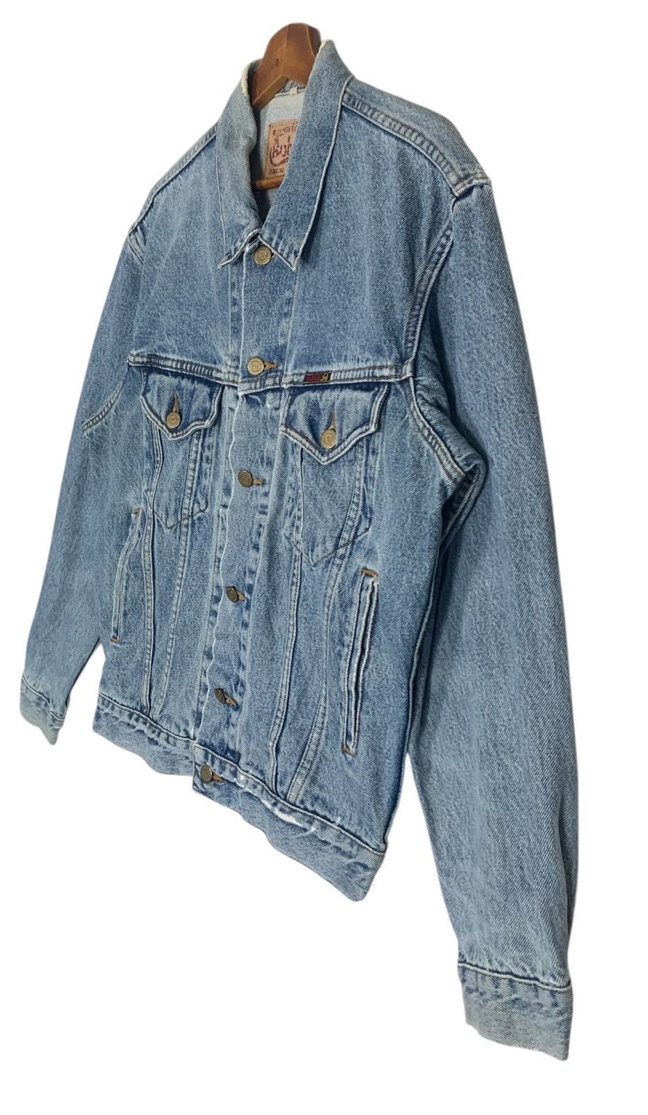 Japanese Brand × Vintage Vintage Distressed Bobson Denim JapaneseBrand Jacket Size US L / EU 52-54 / 3 - 6 Thumbnail