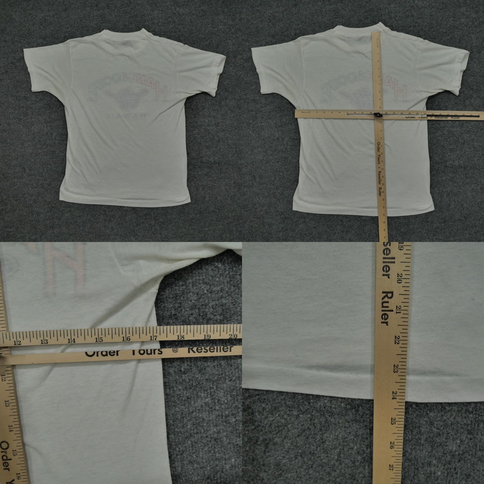Rainbow VINTAGE Hawaii T Shirt Adult Medium White Hang Loose Rainbow Mens 80s Size US M / EU 48-50 / 2 - 8 Thumbnail