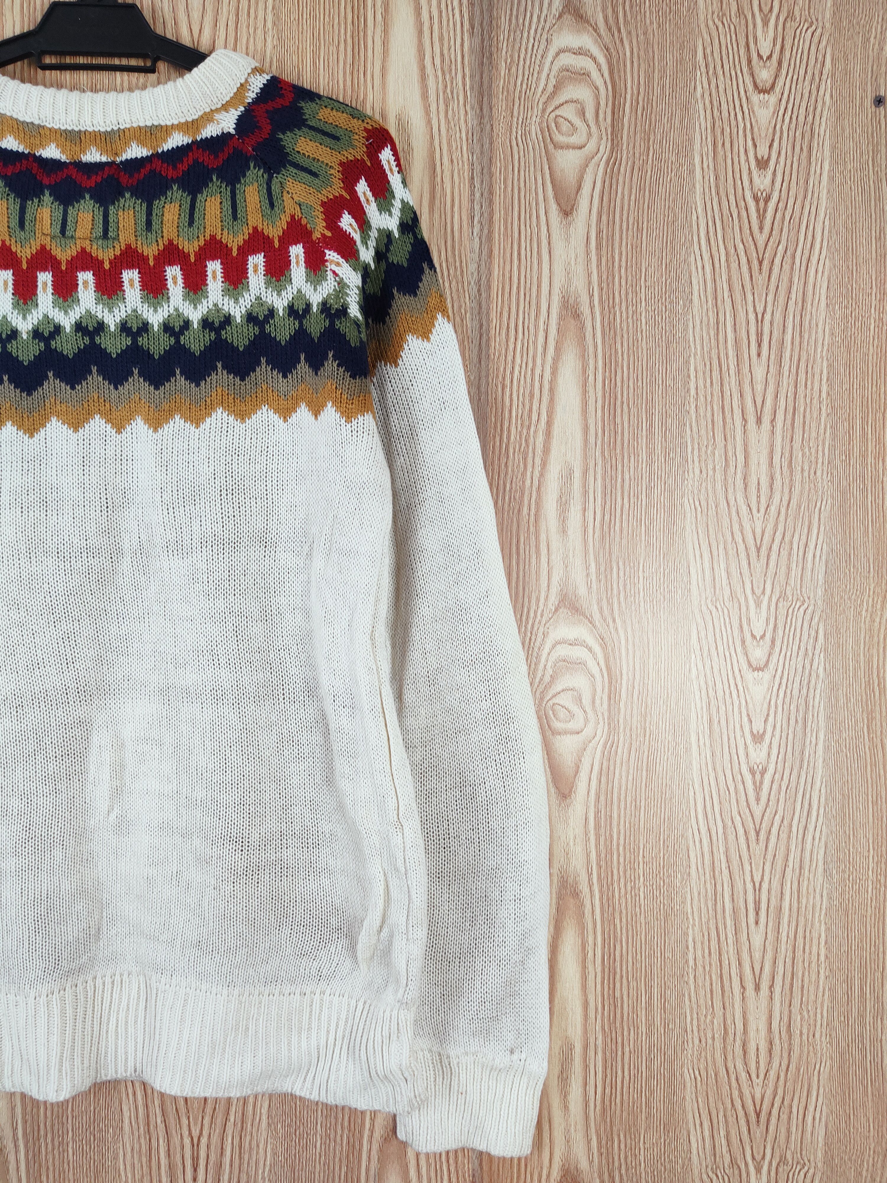 GRN × Homespun Knitwear × Japanese Brand GRN Cream Knitwear Sweatshirts #W316 Size L / US 10 / IT 46 - 10 Thumbnail