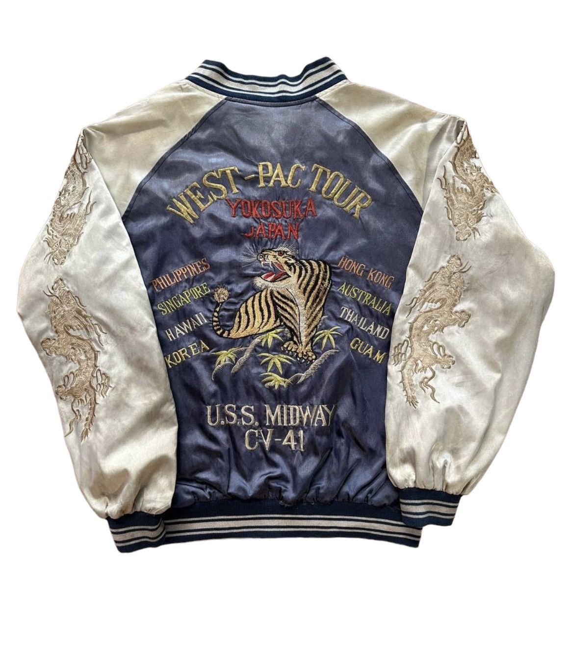 Japanese Brand × Vintage Vtg Ten Carat (West-Pac Tour) Embroidered Rayon Jacket Size US M / EU 48-50 / 2 - 1 Thumbnail