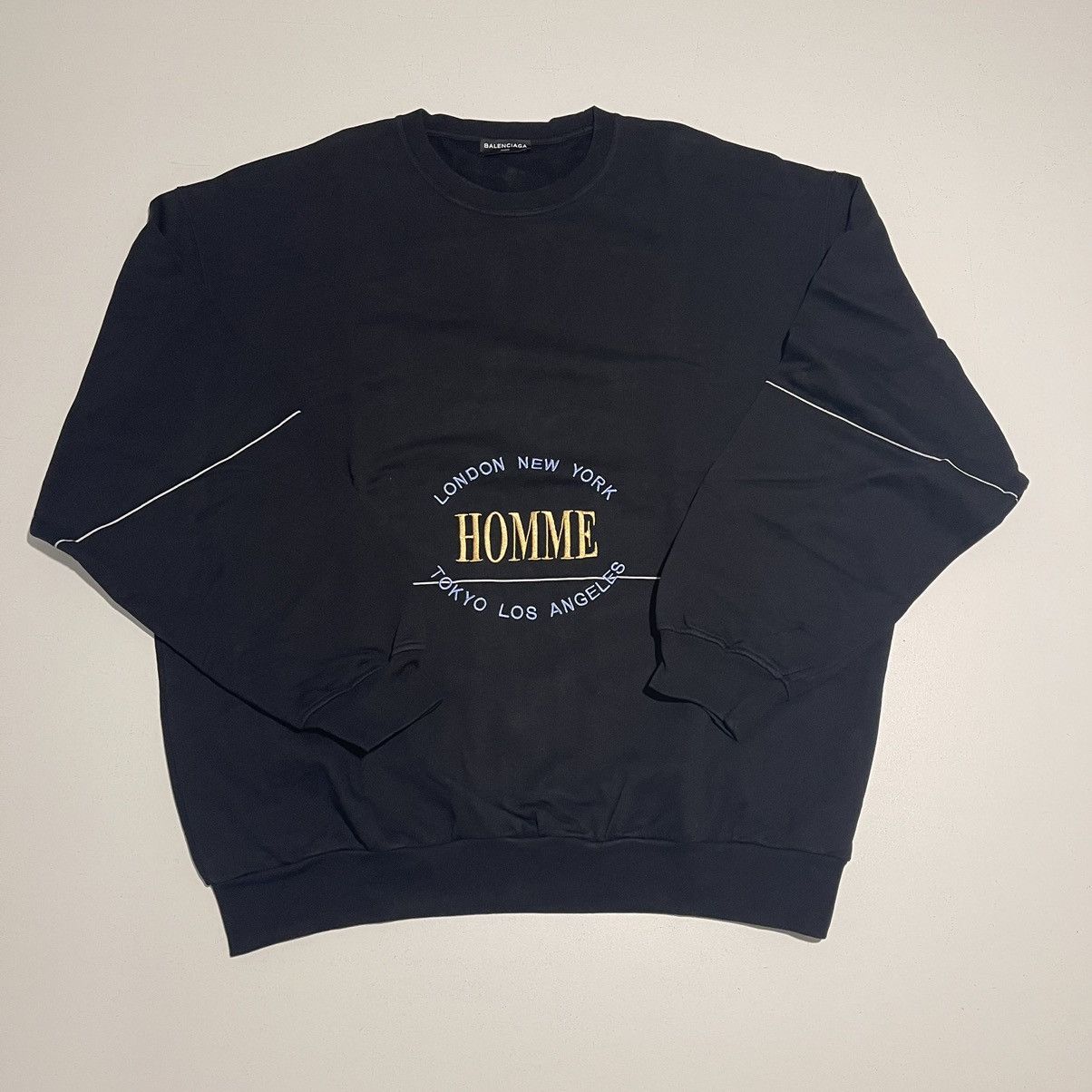 image of Balenciaga Homme Sweater in Black, Men's (Size XL)