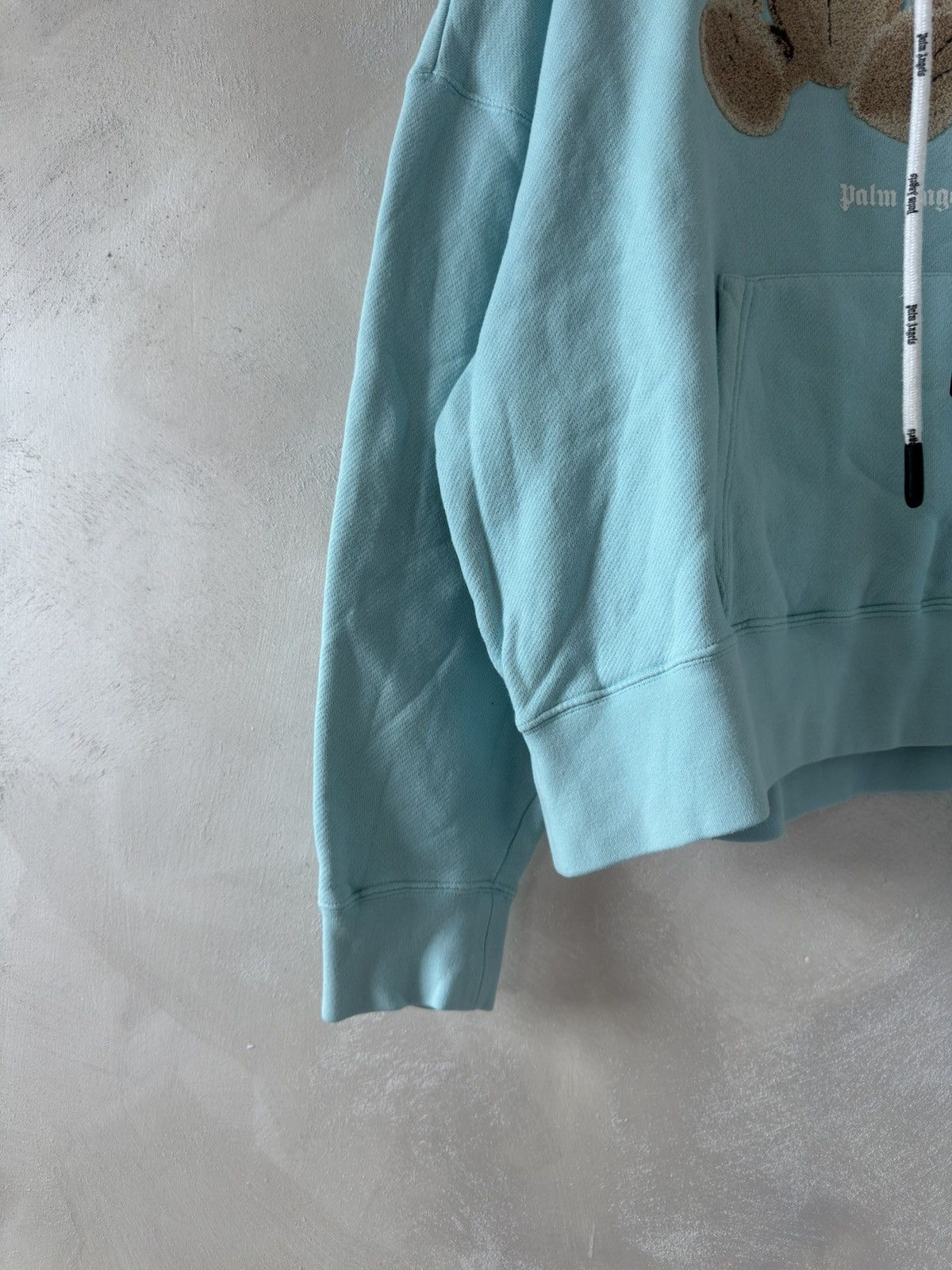Palm Angels Palm Angels Kill the Bear Popover Hoodie-Turquoise/Blu Size US M / EU 48-50 / 2 - 5 Thumbnail