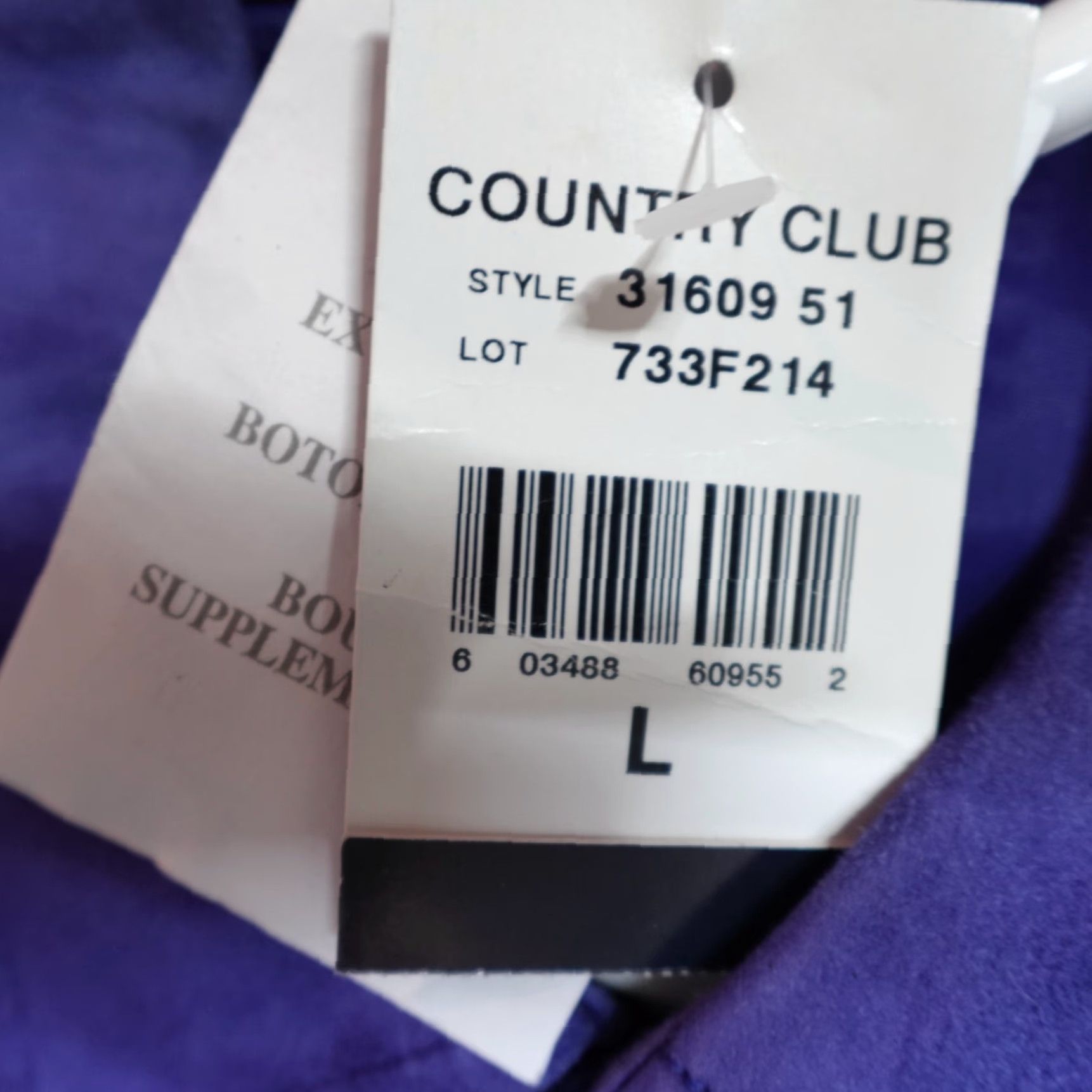 Vintage VINTAGE Polo Sport Jacket Men L Blue Purple Suede NWT 1195 Sports Polo Ralph Lauren Shirt? Size US L / EU 52-54 / 3 - 2 Thumbnail