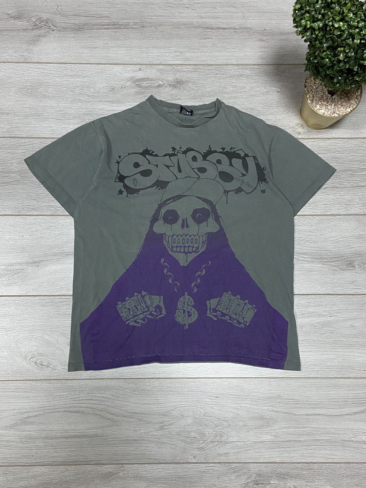 Stussy Stussy skull misfits style faded vintage tshirt big logo Size US L / EU 52-54 / 3 - 1 Thumbnail