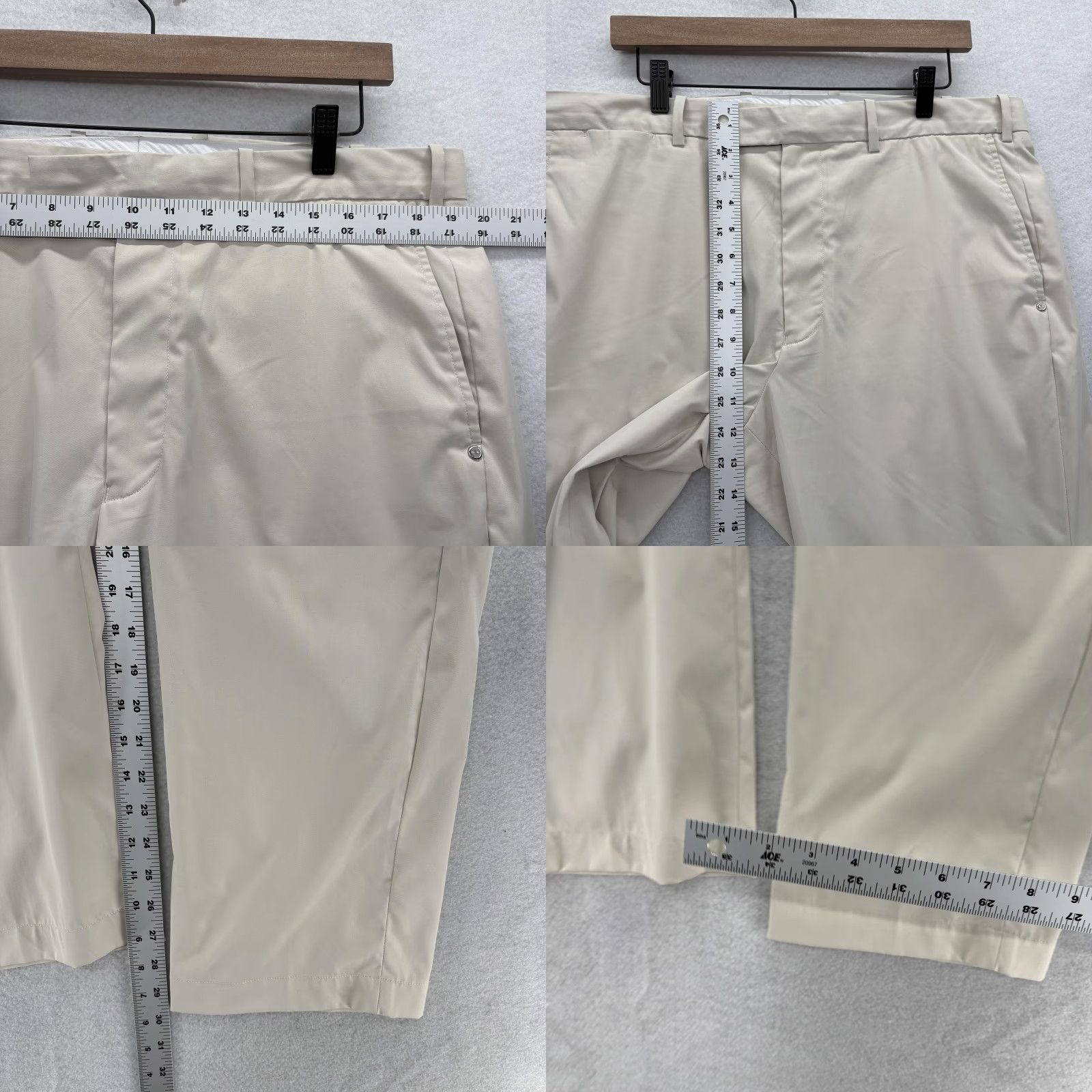 RLX Ralph Lauren RLX Ralph Lauren Pants Mens 38x30 Beige Golf Flat Front Performance Stretch Chino Straight Leg Flat Front Pocket Logo Zn Pockets Adult Mens Size US 38 / EU 54 - 8 Thumbnail
