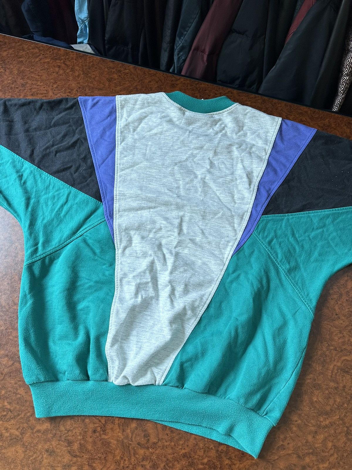 Adidas × Vintage 90s BOXY SWEATSHIRT ADIDAS BAGGY RUN TOUR OLYMPIC Size US L / EU 52-54 / 3 - 6 Thumbnail
