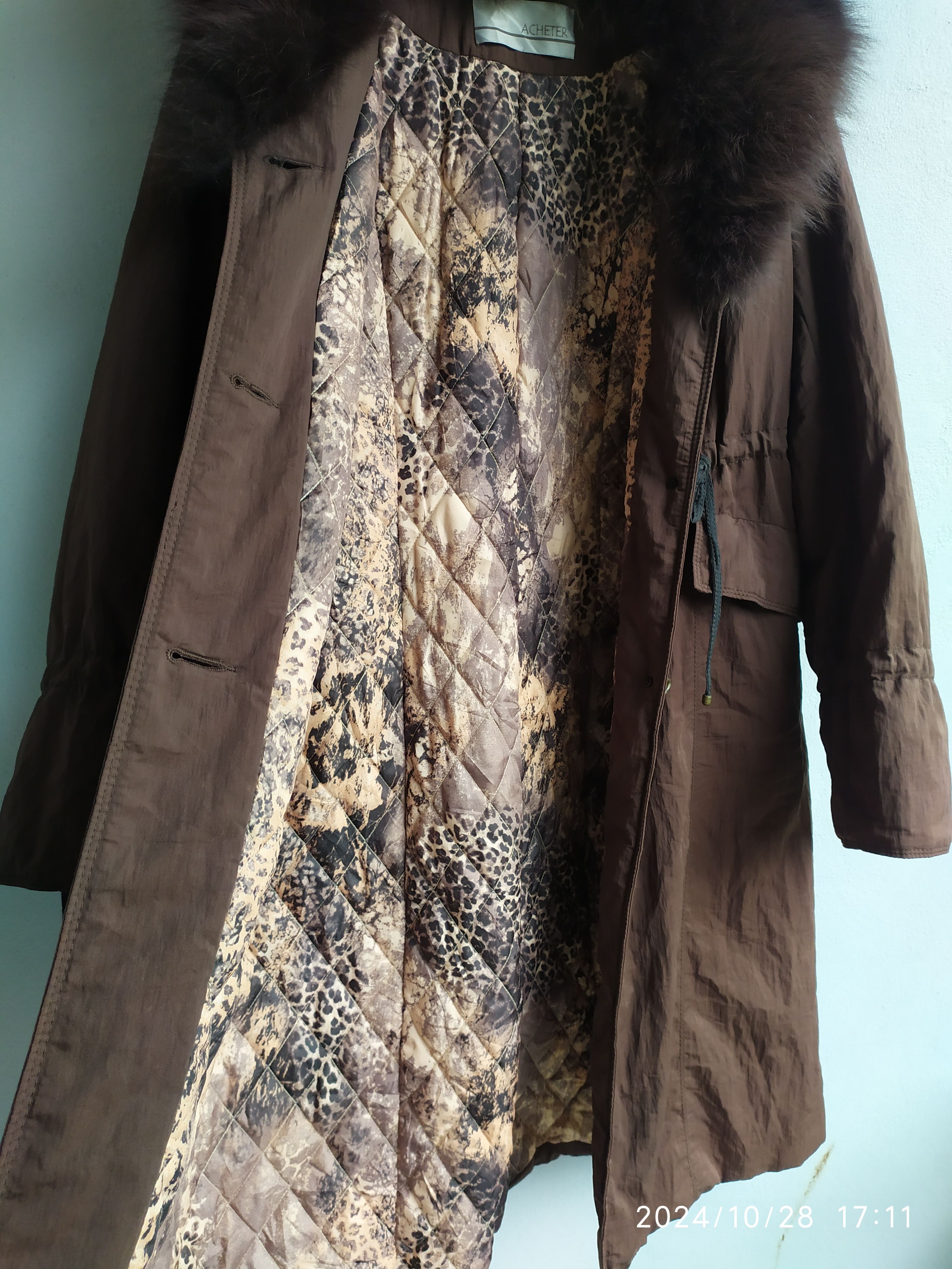 If Six Was Nine × Japanese Brand Vintage Acheter Fur brown Long jacket Size US L / EU 52-54 / 3 - 4 Thumbnail
