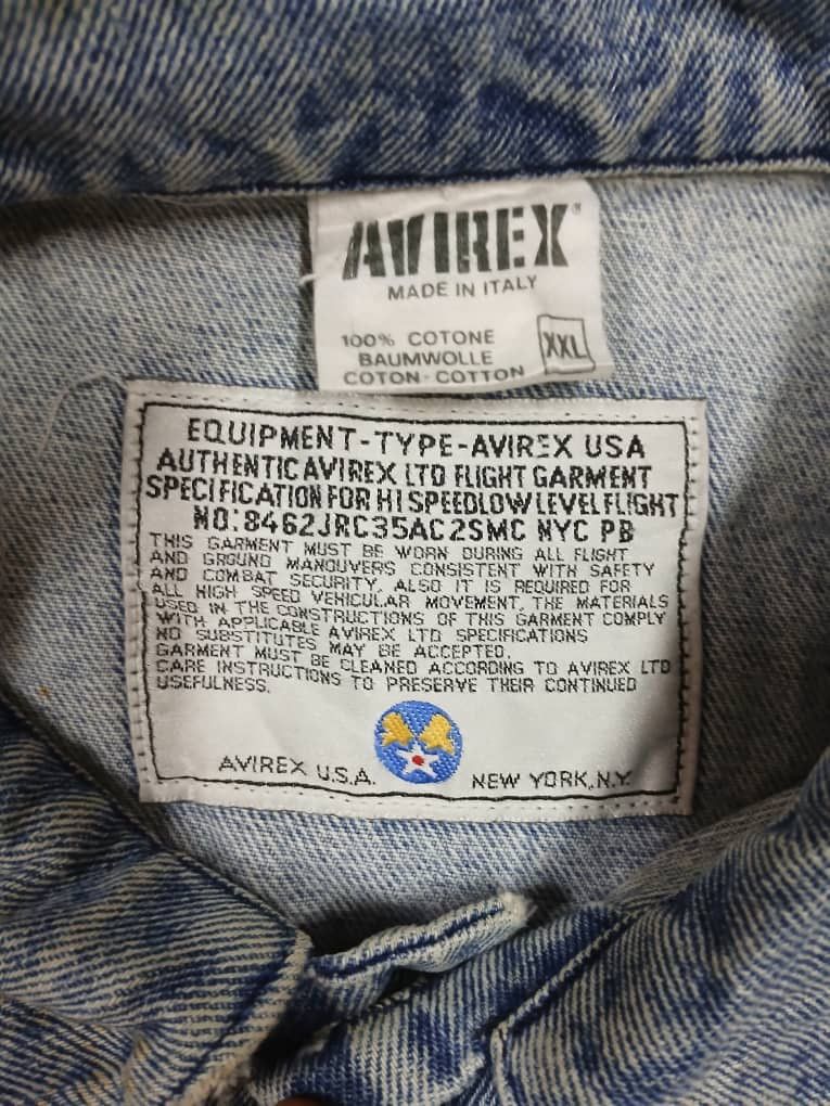 Avirex Vintage jacket denim avirex Size US XXL / EU 58 / 5 - 9 Thumbnail