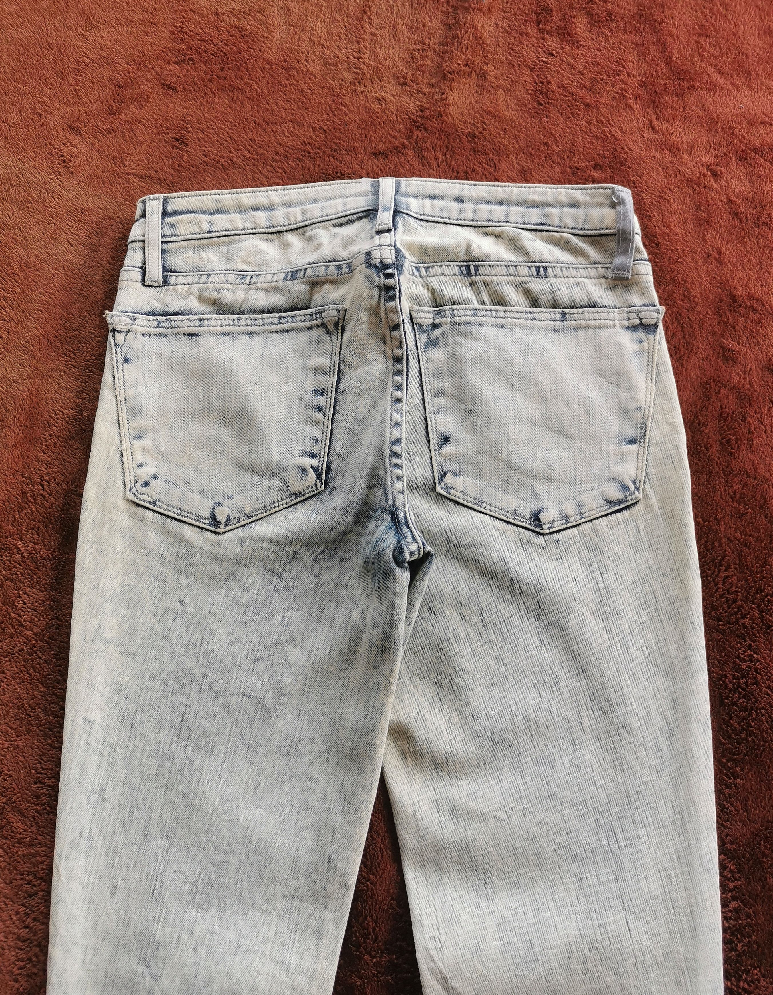 Helmut Lang Helmut Lang Sky Wash Crop Skinny Jeans Ankle Zip Made In Usa Size 26" / US 2 / IT 38 - 13 Thumbnail