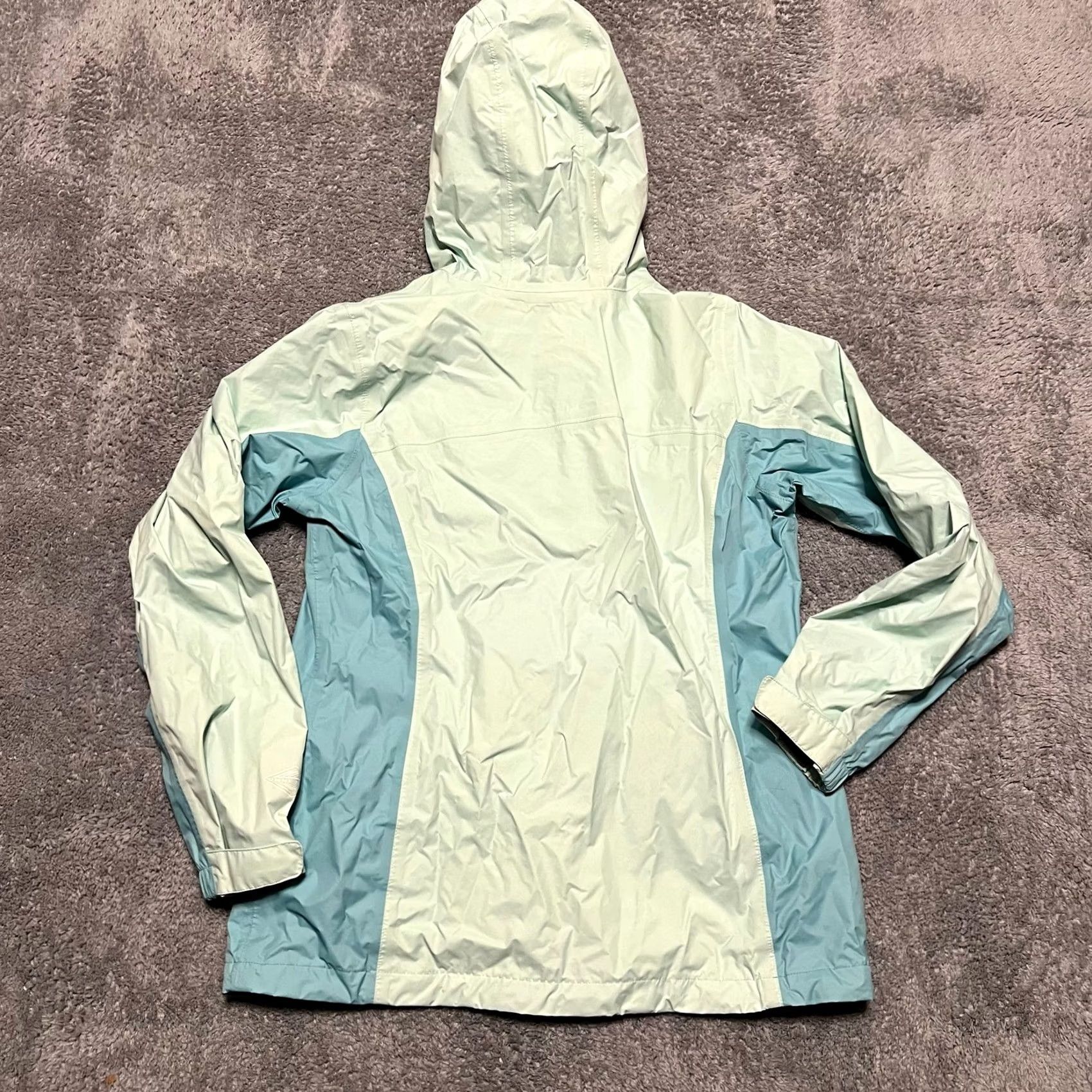 Vintage Columbia Jacket Womens Medium Blue Nylon Rain. coat Hooded Size M / US 6-8 / IT 42-44 - 3 Thumbnail