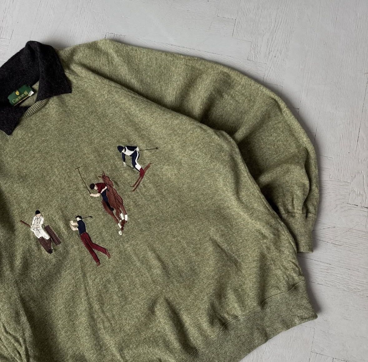 Cantarelli Vintage Cantarelli Embroidered Sweatshirt Made in Italy Size US L / EU 52-54 / 3 - 4 Thumbnail