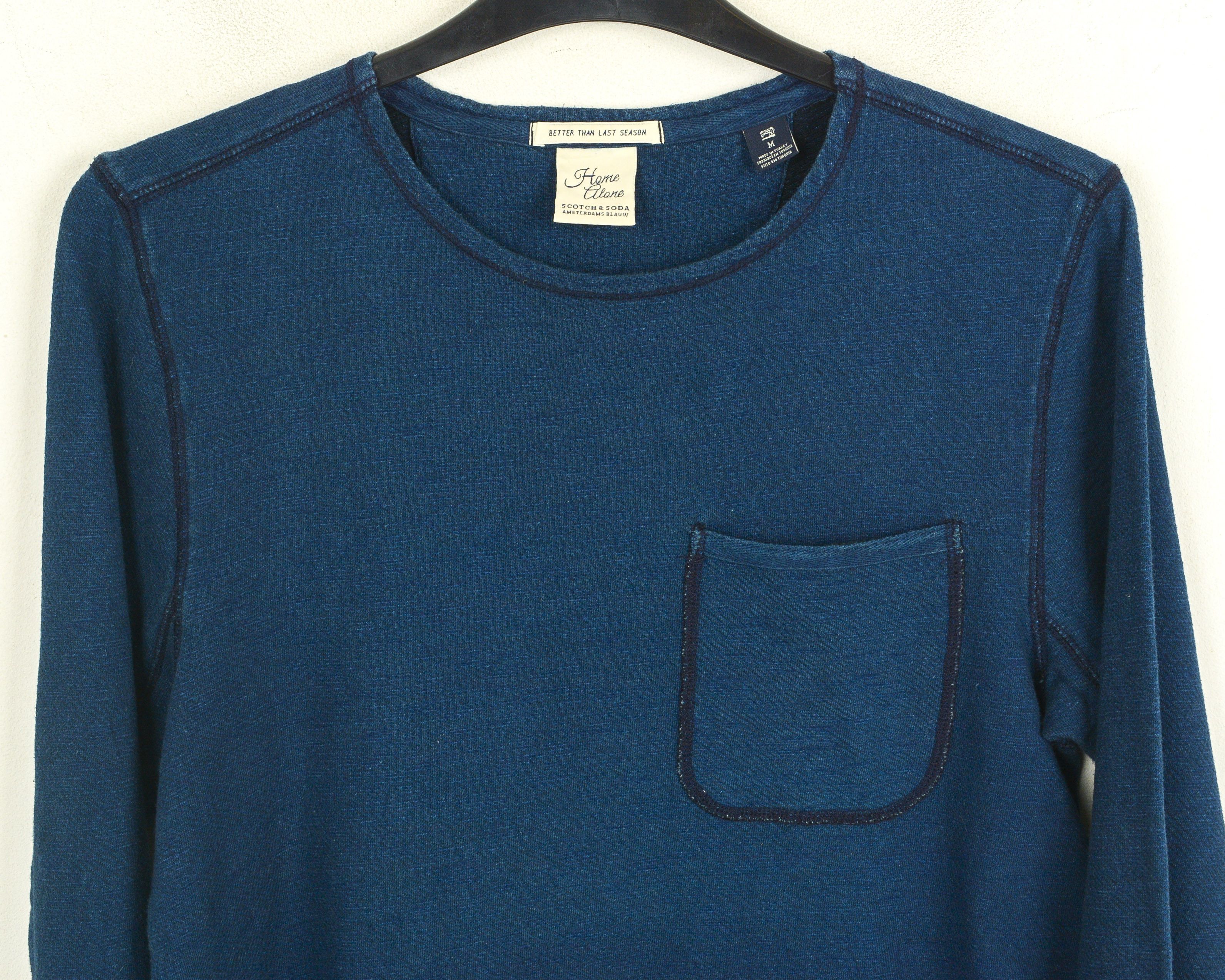 Scotch & Soda Home Alone M Men Jumper Pullover Sweater Blue Sweatshirt Size US M / EU 48-50 / 2 - 2 Thumbnail