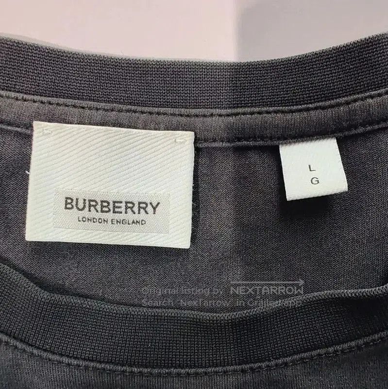 Burberry Burberry Black Cotton Women's T-Shirt. Size L / US 10 / IT 46 - 4 Thumbnail