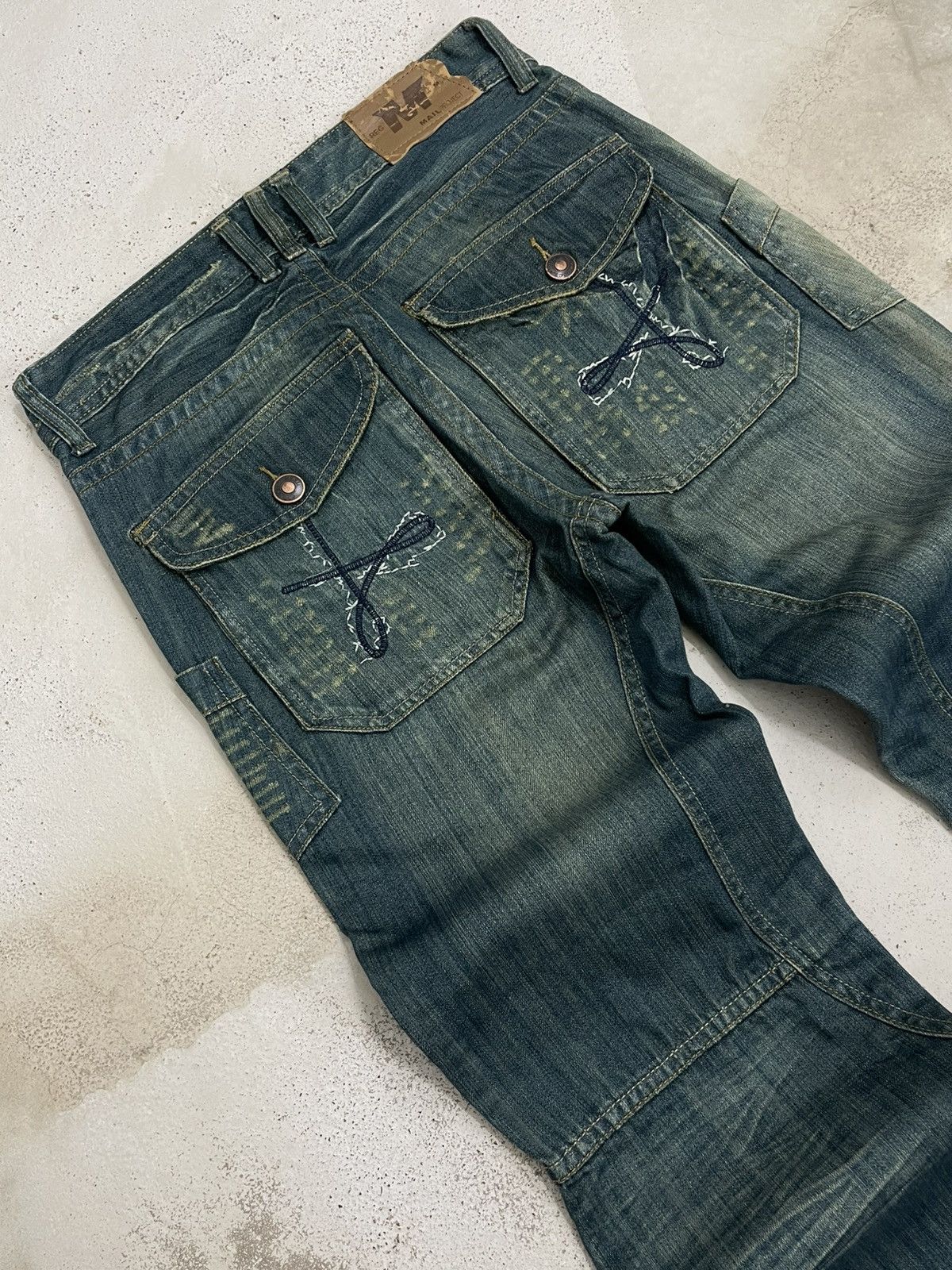 Japanese Brand Vintage Japan 90’s Mail Project Denim Division Flared Denim Size US 30 / EU 46 - 10 Thumbnail