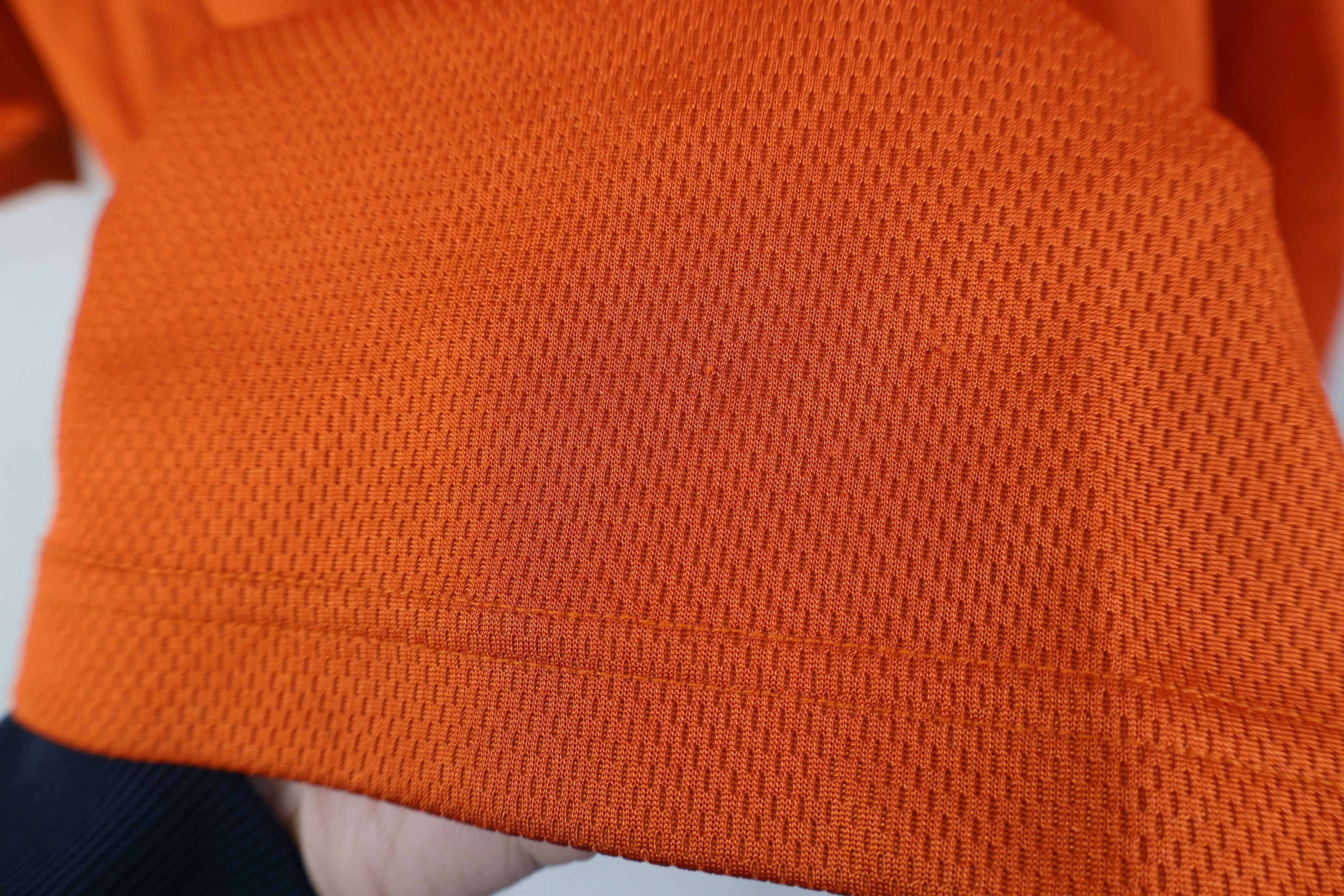 Nike Vintage Y2K Nike Mini Swoosh Thermal Knit T-Shirt Orange Size US XL / EU 56 / 4 - 9 Thumbnail