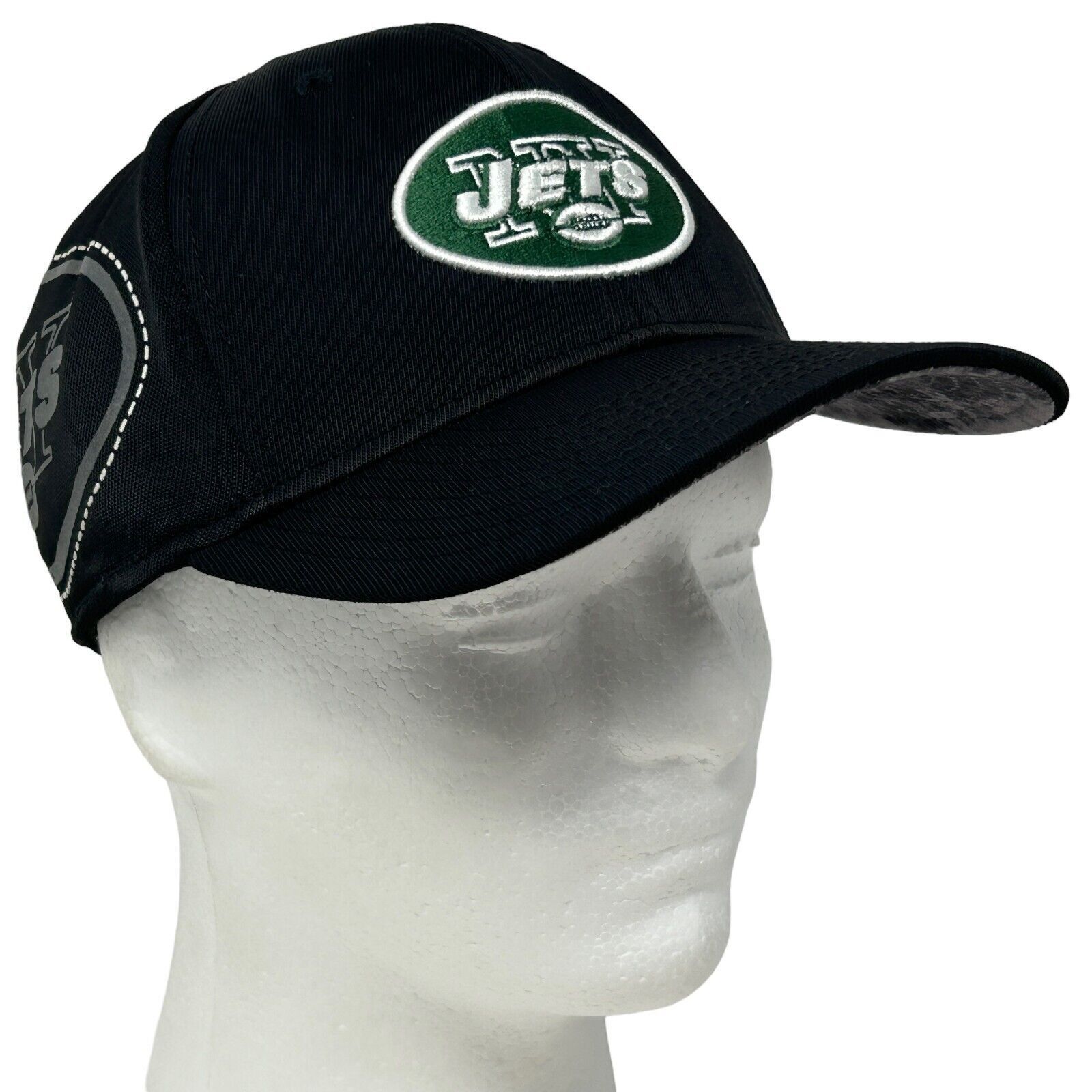 Reebok New York NY Jets Hat Baseball Cap NFL Reebok Black L-XL Size ONE SIZE - 10 Thumbnail