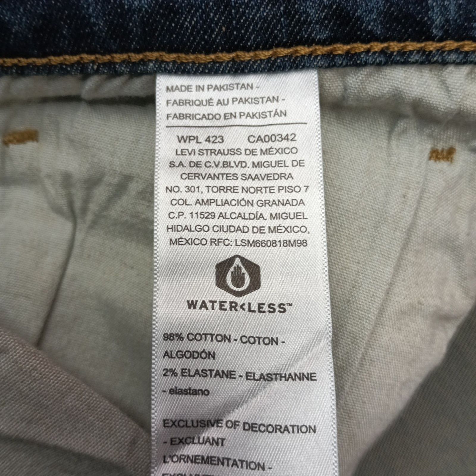 Levi's Signature By Levi Straight Jeans Men's 34x34 Blue Denim Flex Size US 34 / EU 50 - 6 Thumbnail