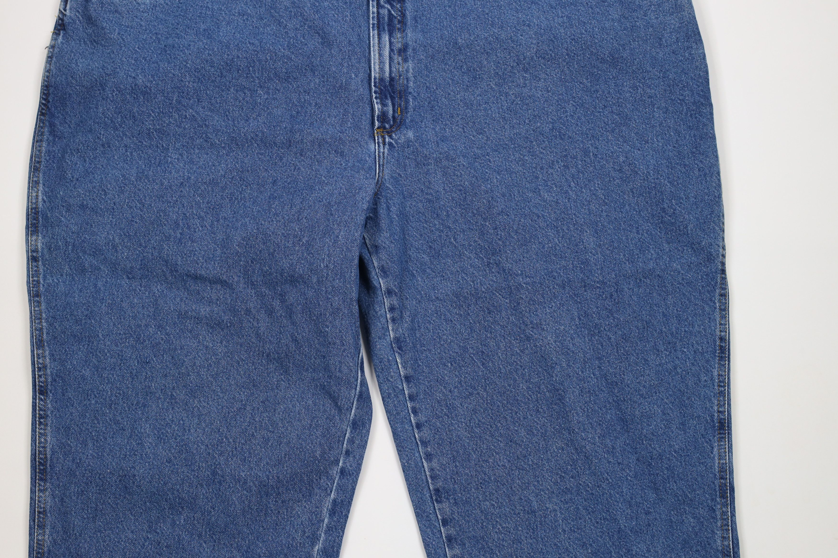 Vintage Deadstock Vintage 90s Streetwear Wide Leg Denim Jeans Blue Size US 44 / EU 60 - 3 Thumbnail