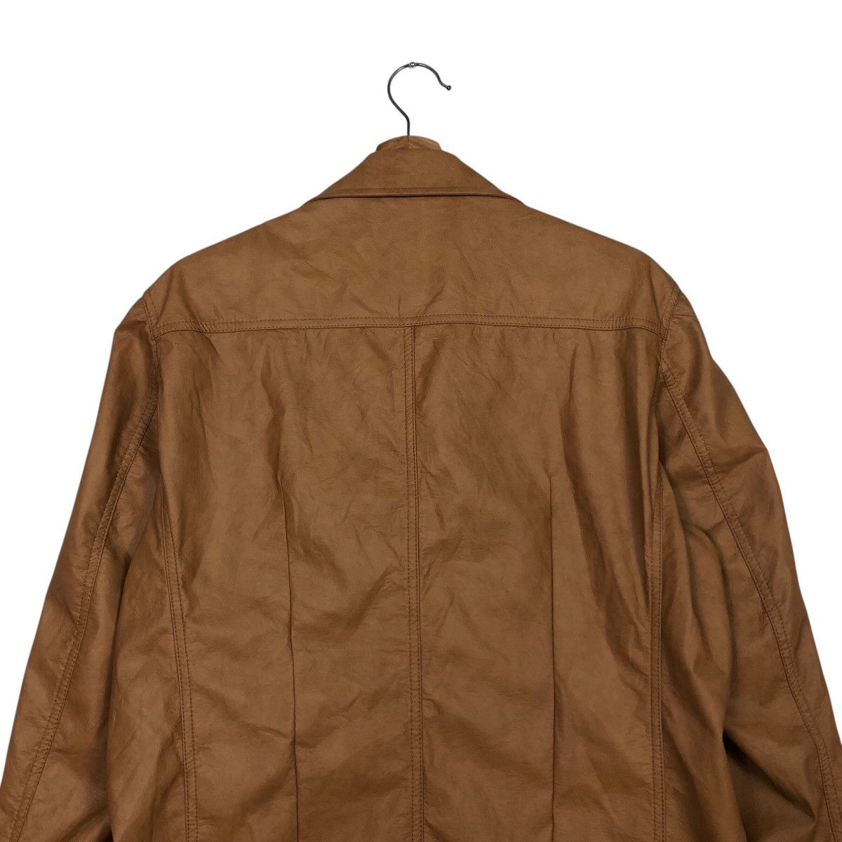 Alexander Julian × Japanese Brand 📌Vintage Biker Leather Jacket Alexander Julian Blanket Size US L / EU 52-54 / 3 - 10 Thumbnail