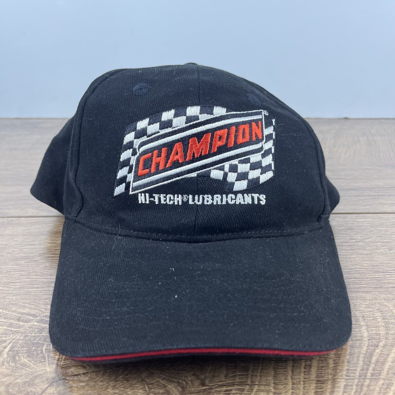 Champion Champion Hi Tech Lubricants Hat Black Hat Adjustable Black A Size ONE SIZE - 2 Thumbnail