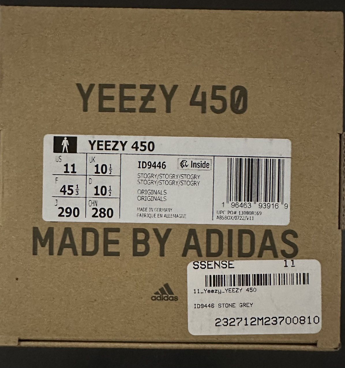 Adidas × Yeezy Yeezy 450 Stone Grey Size US 11 / EU 44 - 7 Thumbnail