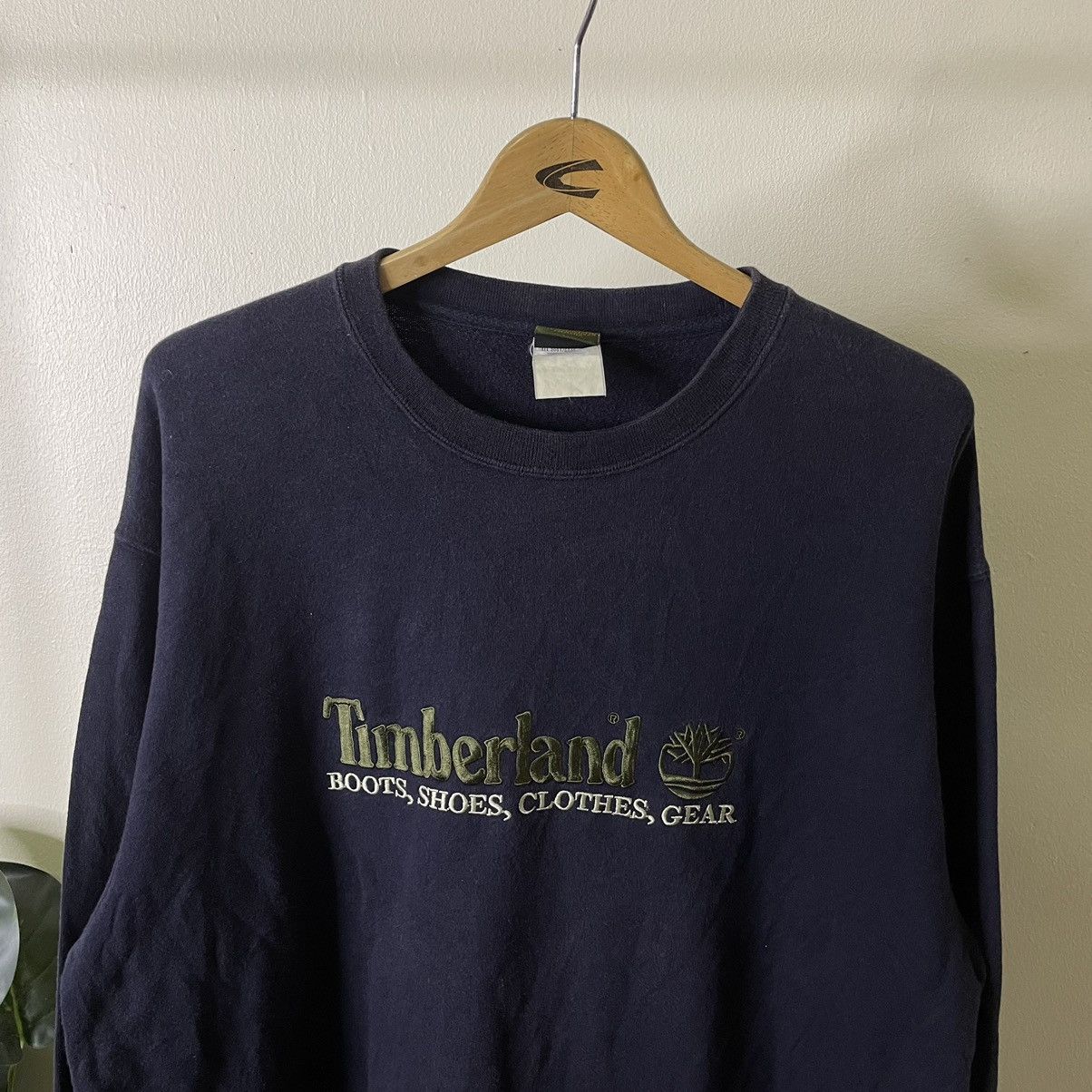 Timberland Vintage 1990s Timberland Embroidery Spell Out Crewneck Size US L / EU 52-54 / 3 - 2 Thumbnail