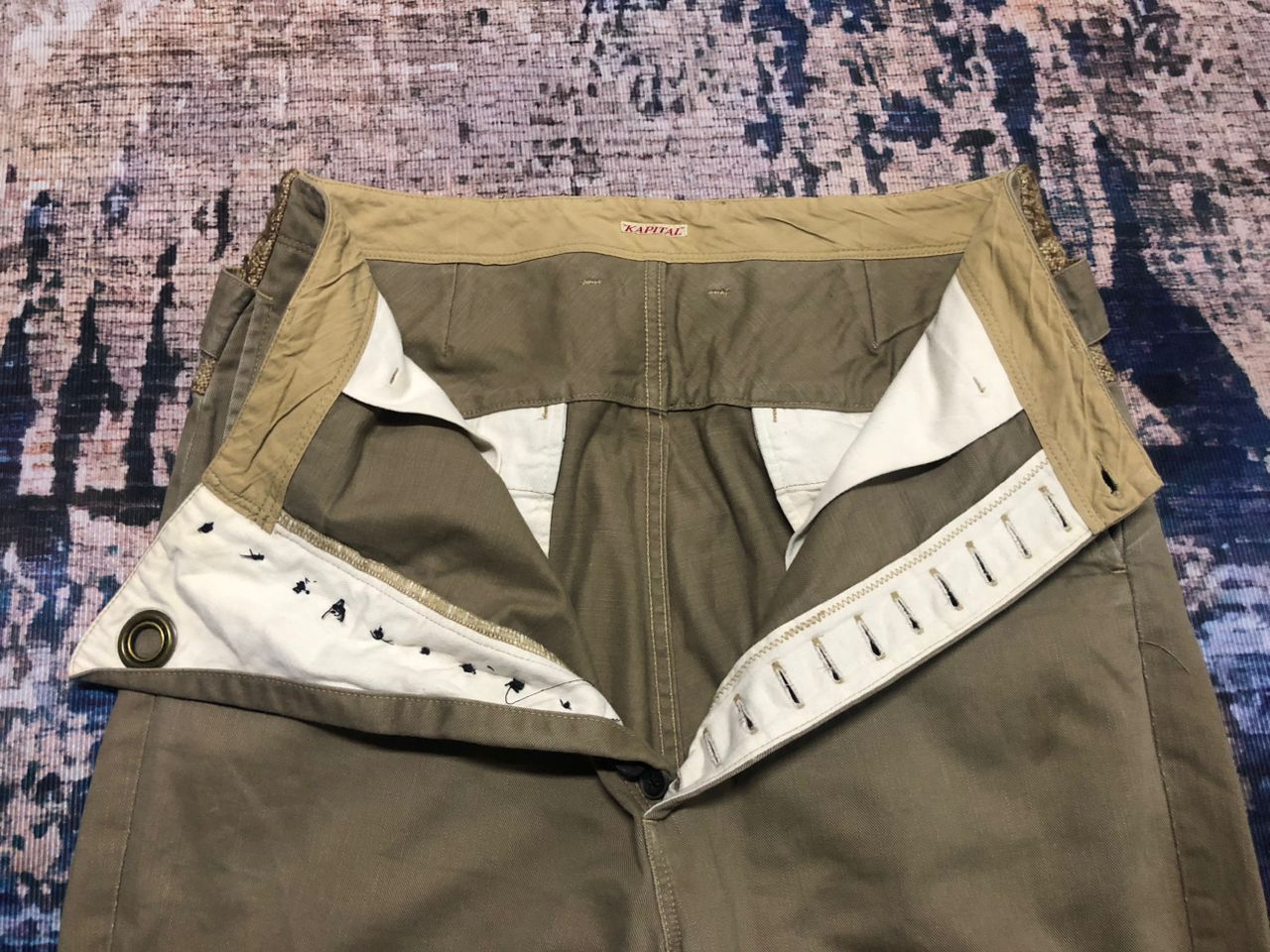 Kapital Kapital Clown Linen Waist Cotton Pants Camel Distressed Size US 32 / EU 48 - 5 Thumbnail