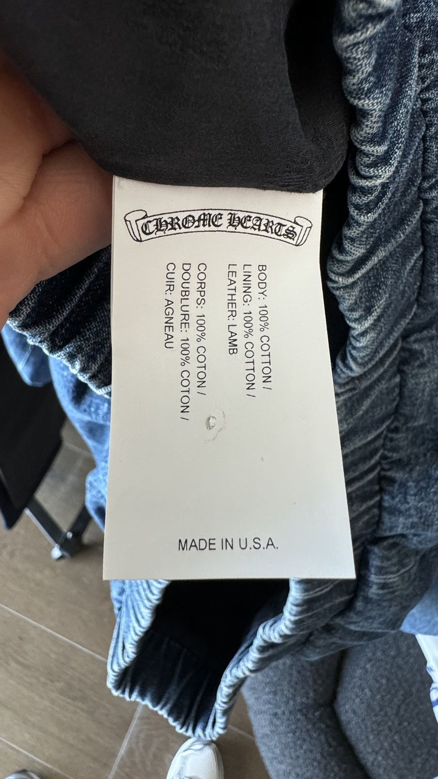 Chrome Hearts CHROME HEARTS DENIM QUARTER ZIP TRIPLE CROSS PATCH Size US XL / EU 56 / 4 - 5 Thumbnail