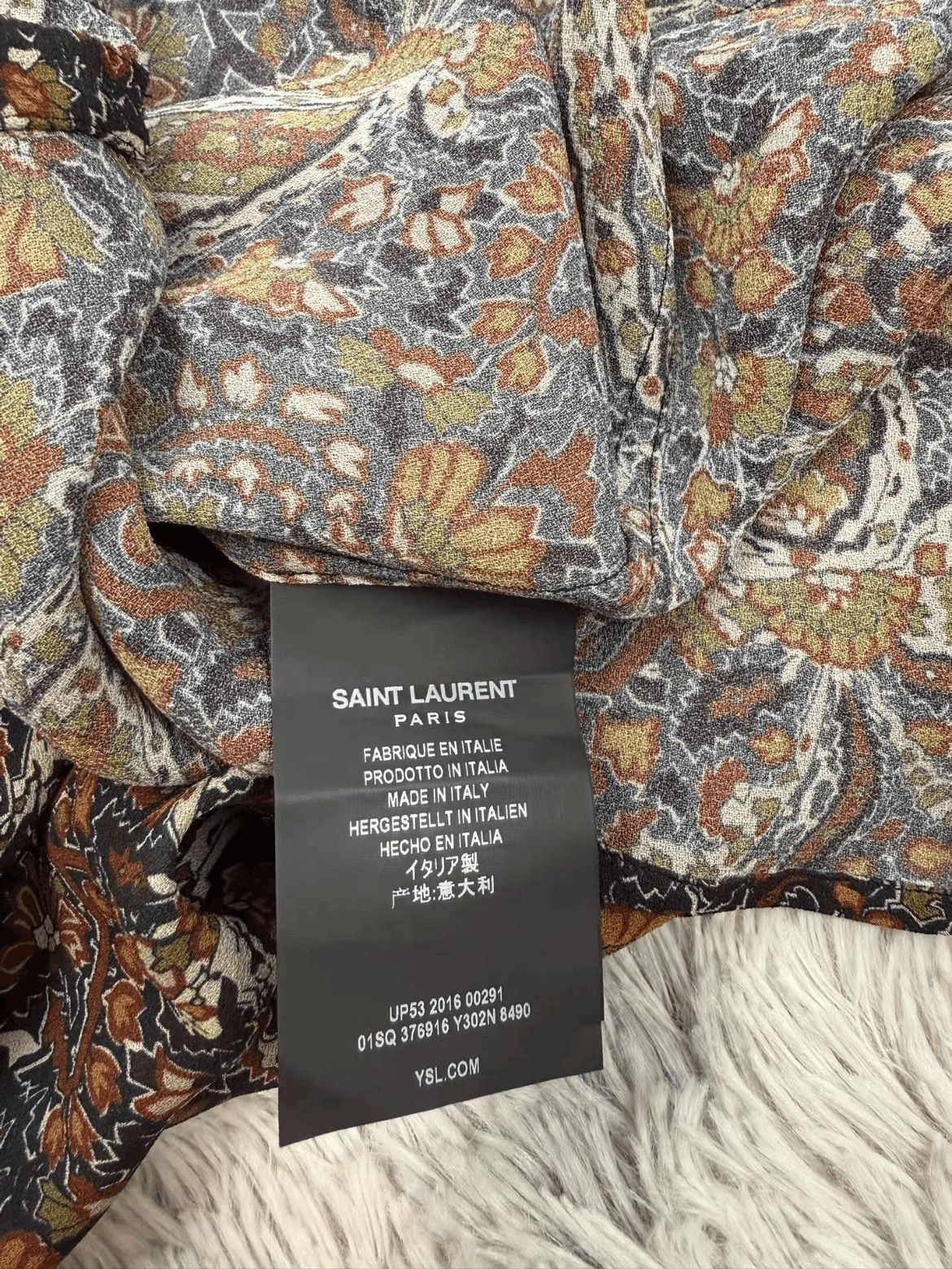 Saint Laurent Paris Saint Laurent Paris S 37 Saint Laurent Paris 16AW Flower P Size US S / EU 44-46 / 1 - 5 Thumbnail