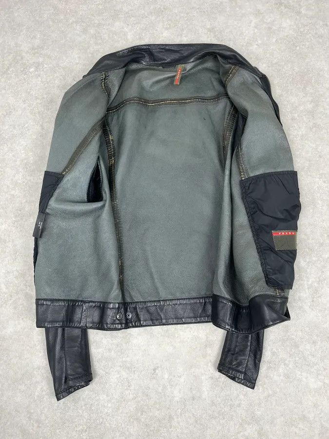 Prada 2000s Prada Black Leather Lips Biker Jacket Size US S / EU 44-46 / 1 - 8 Thumbnail