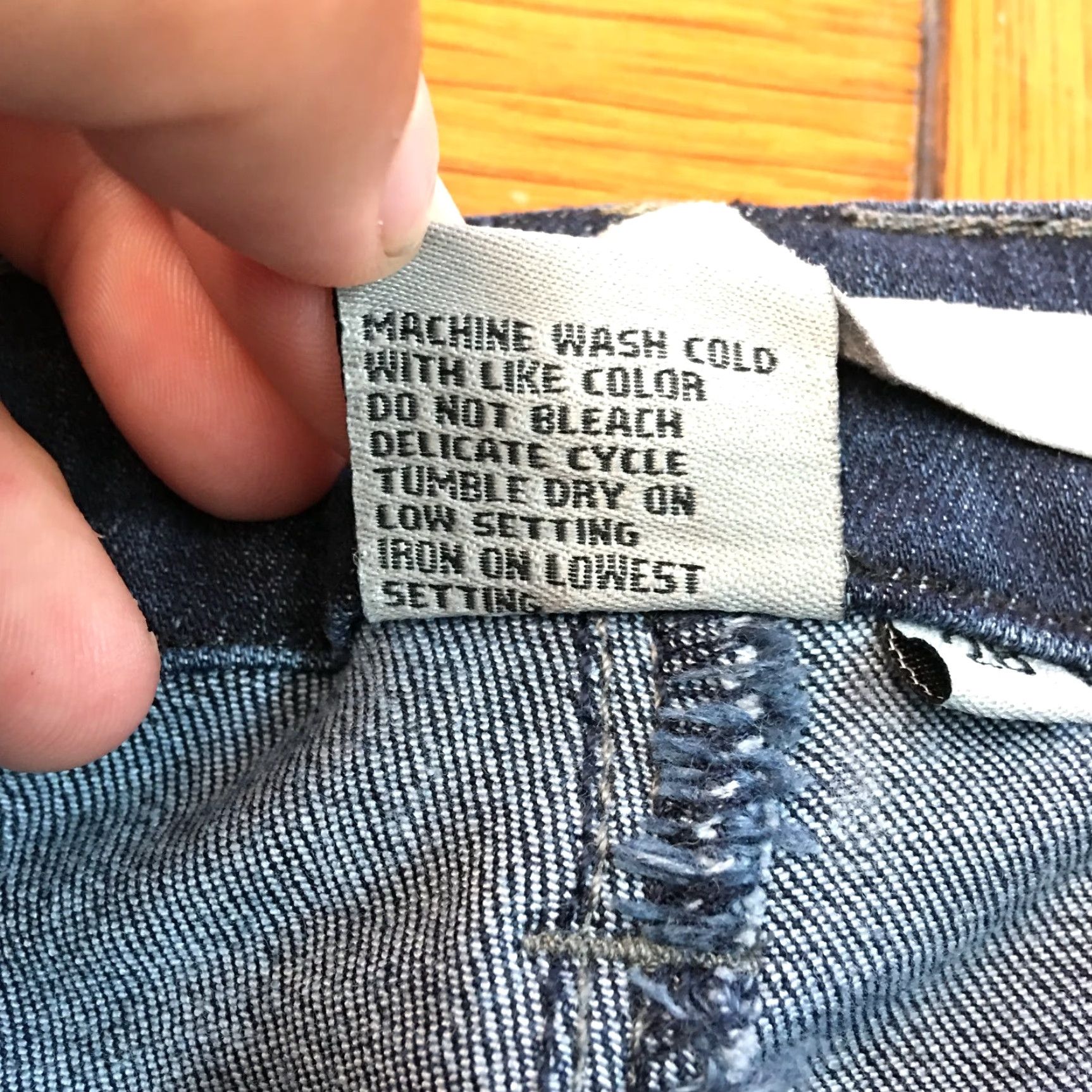 Denime Tractr Womens Dark Blue Denim Skinny Jeans Size 28 28x28 High Rise 5-Pocket Regular Fit Size 28" / US 6 / IT 42 - 4 Thumbnail