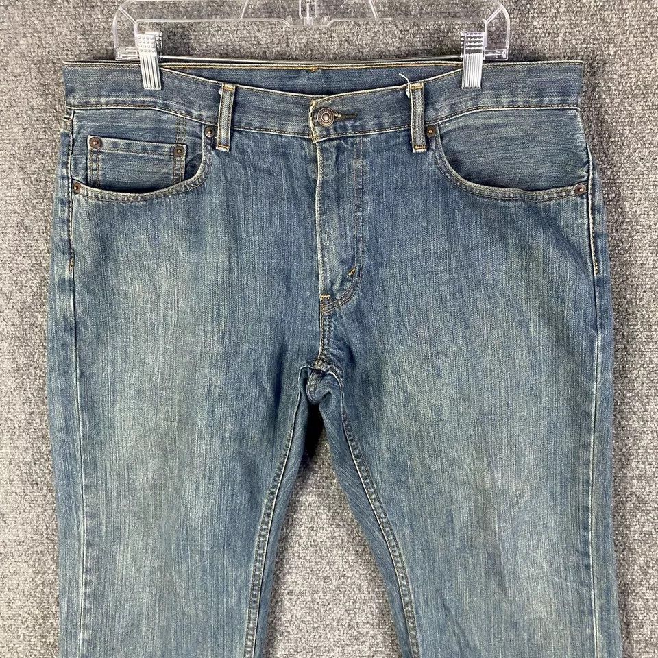 Levi's Levi's Jeans 34x30 Men's 559 Series Distressed Denim Cotton Size US 34 / EU 50 - 2 Thumbnail