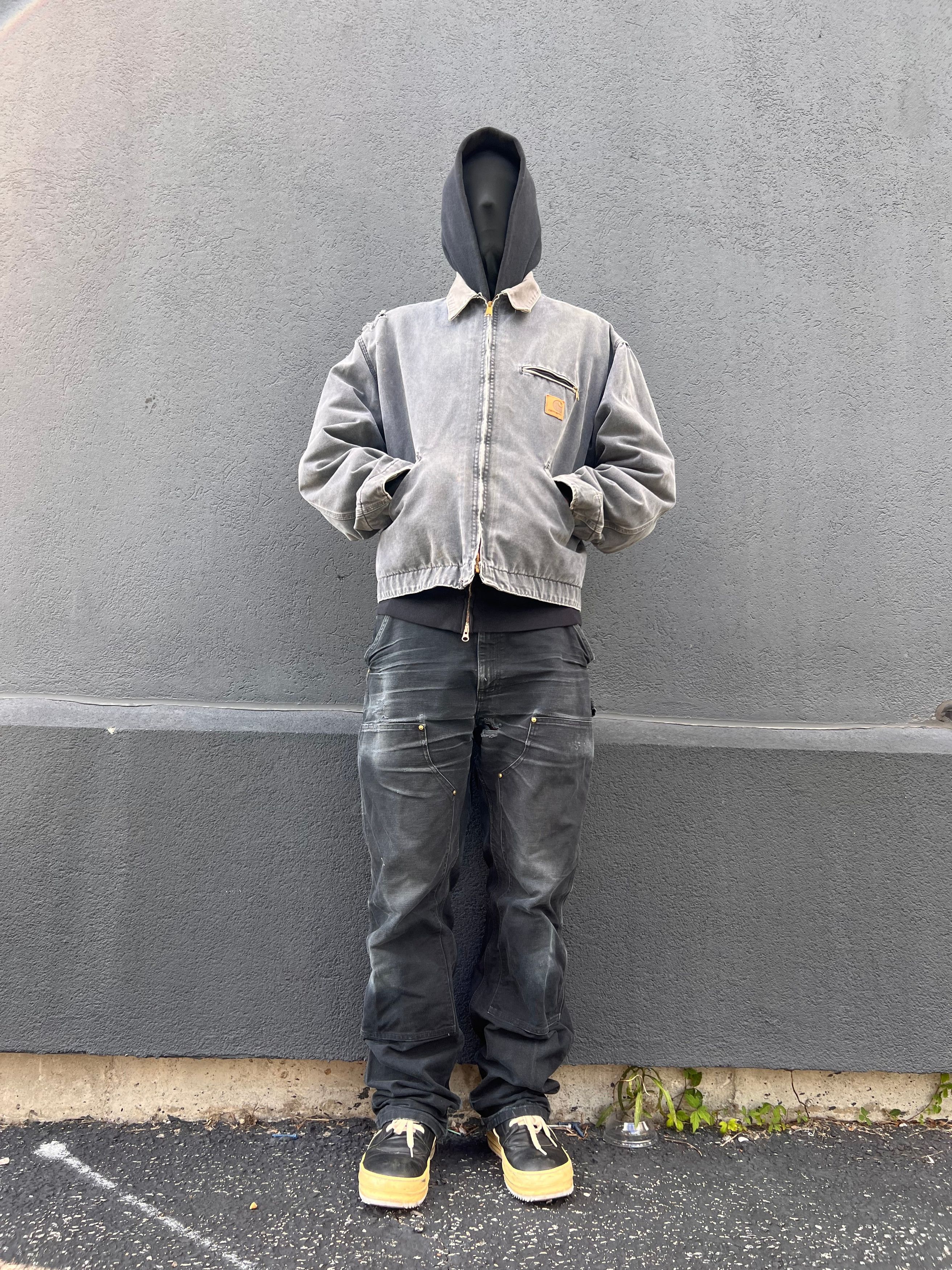 Carhartt Faded Black J97 Carhartt Detroit Work Jacket - XXL (boxy) Size US XXL / EU 58 / 5 - 4 Thumbnail