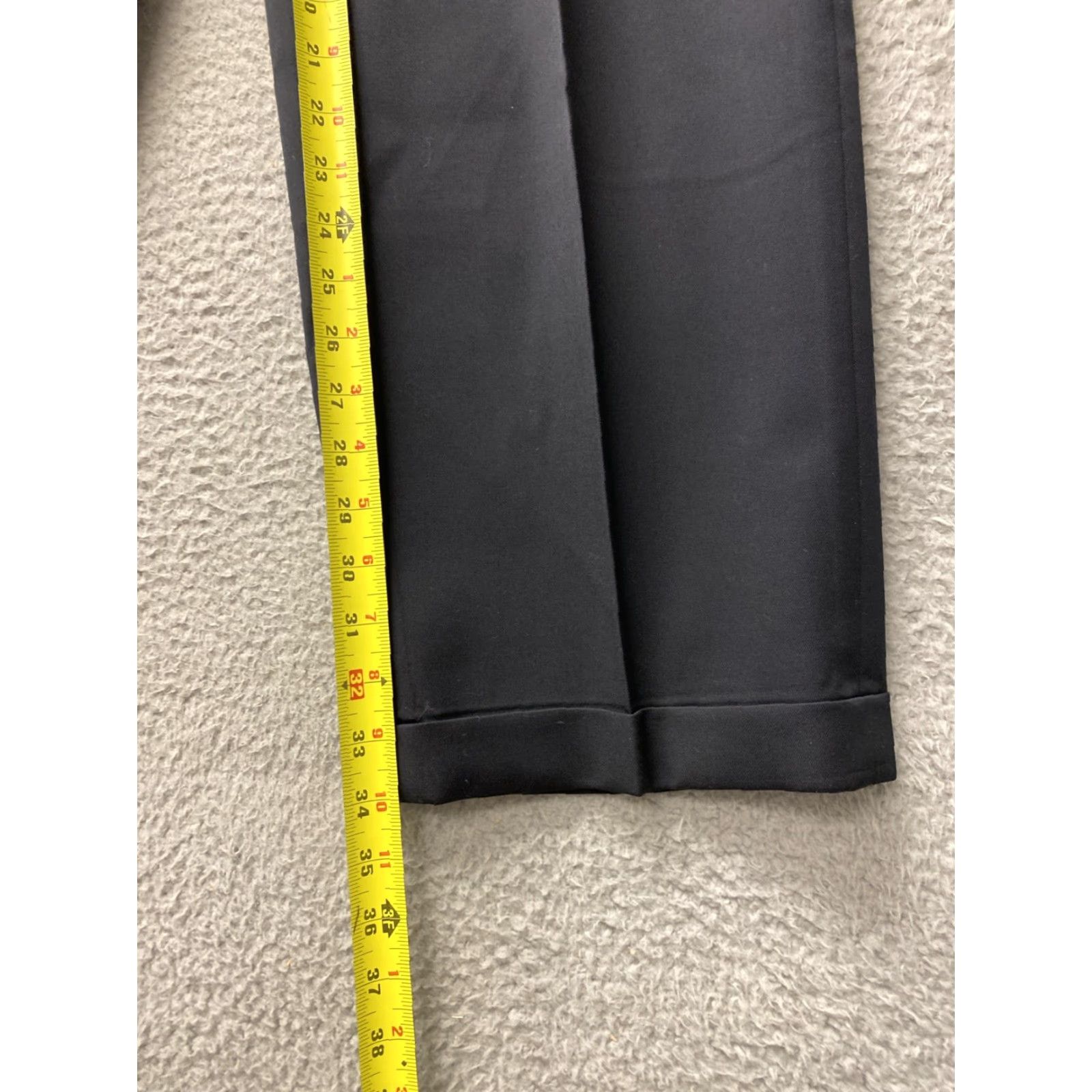 Banana Republic Banana Republic Pants Dress Mens 40X34 BLACK Flat Front Straight Leg Wool Regular Inseam 34 Dress Pants Mens Boys? Size US 40 / EU 56 - 4 Thumbnail