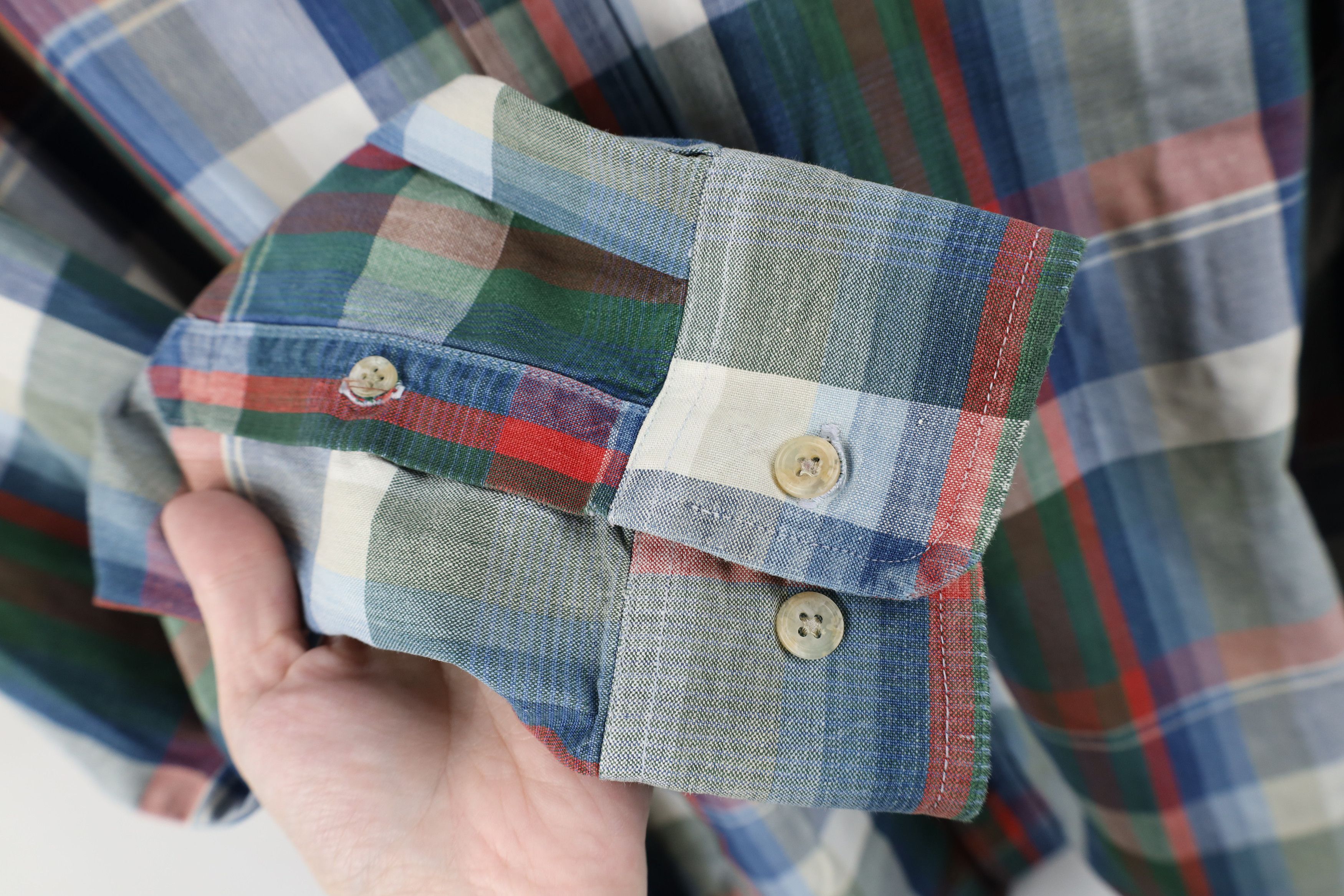 Vintage Vintage 90s Streetwear Long Sleeve Button Shirt Plaid Size US XL / EU 56 / 4 - 7 Thumbnail