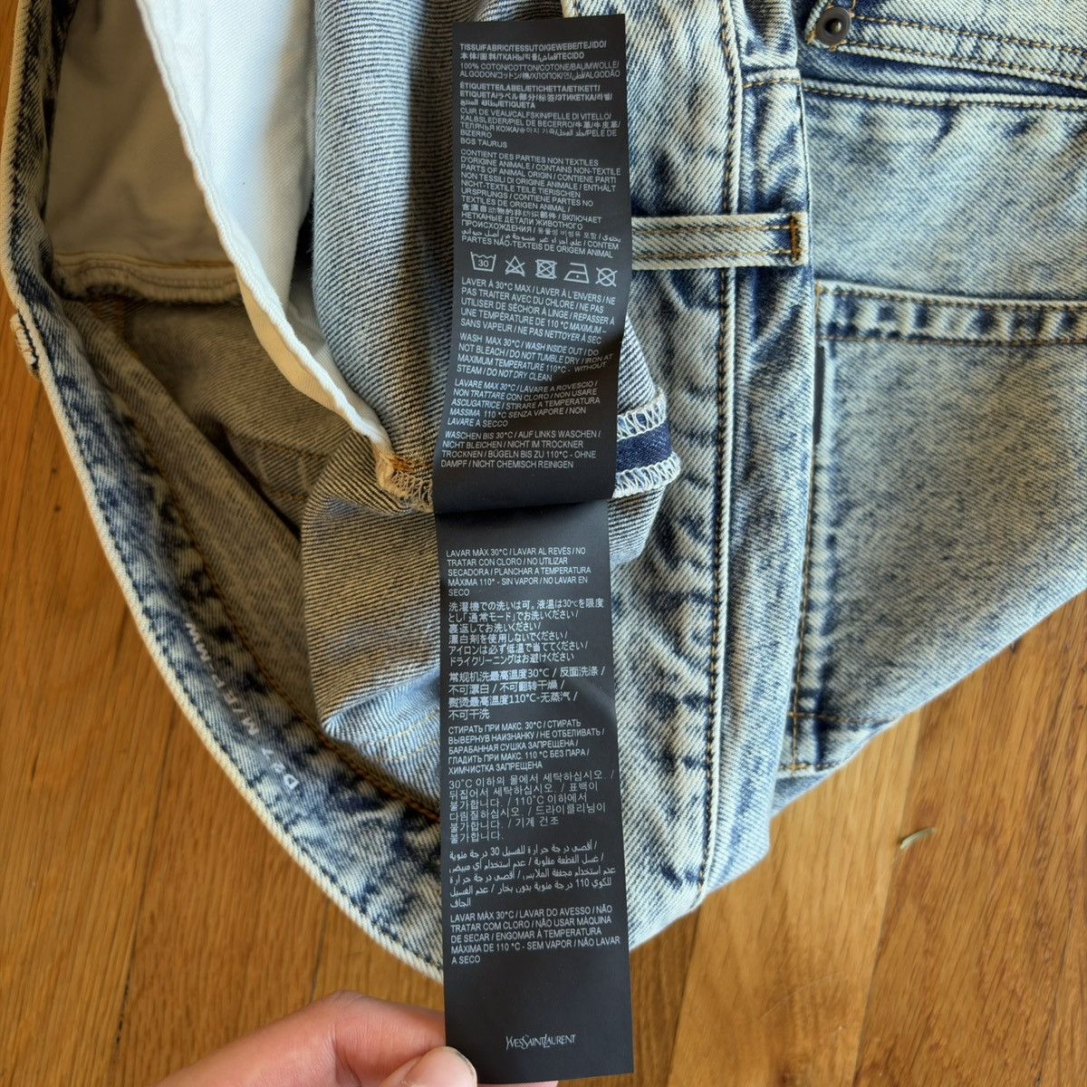 Yves Saint Laurent Yves Saint Laurent Blue Denim Jeans Size US 33 - 8 Thumbnail