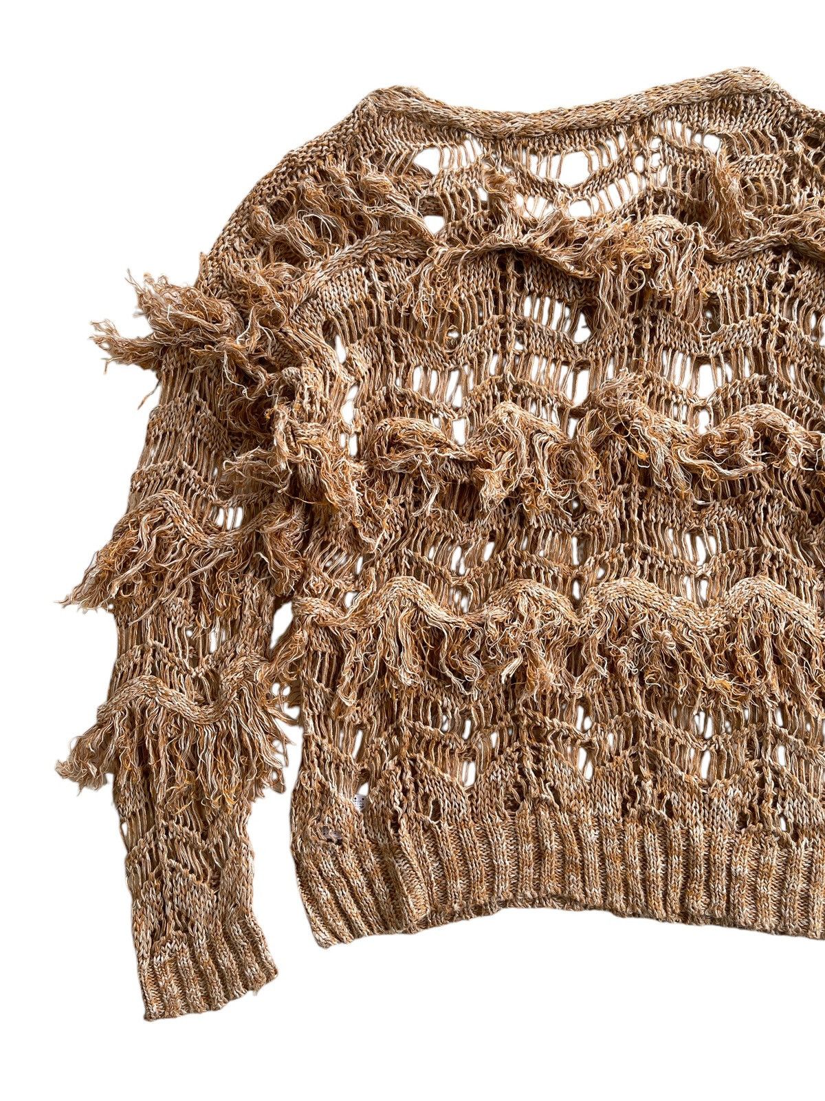 GOA G.O.A Net Fringe Knitted Sweater Size M / US 6-8 / IT 42-44 - 12 Thumbnail
