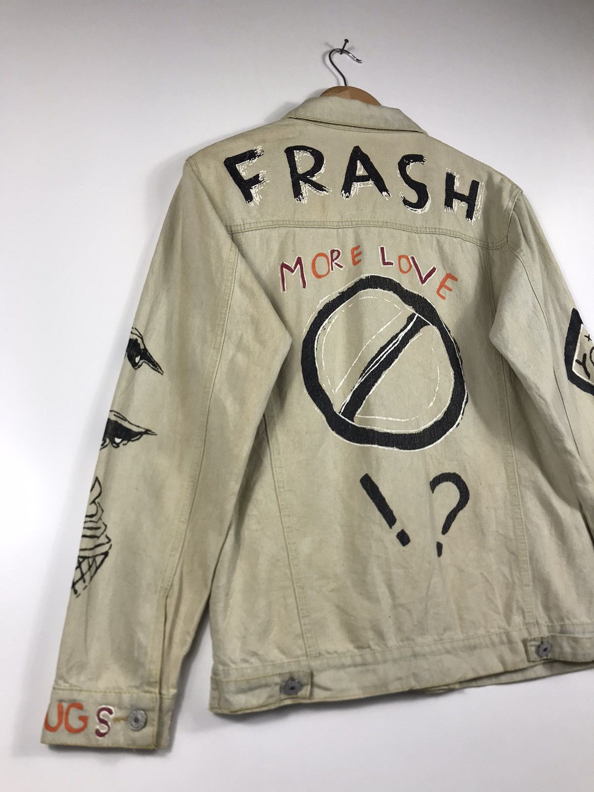 If Six Was Nine ⚡️Vintage Art Frash Lover Rock Button Denim Jacket Size M / US 6-8 / IT 42-44 - 11 Thumbnail