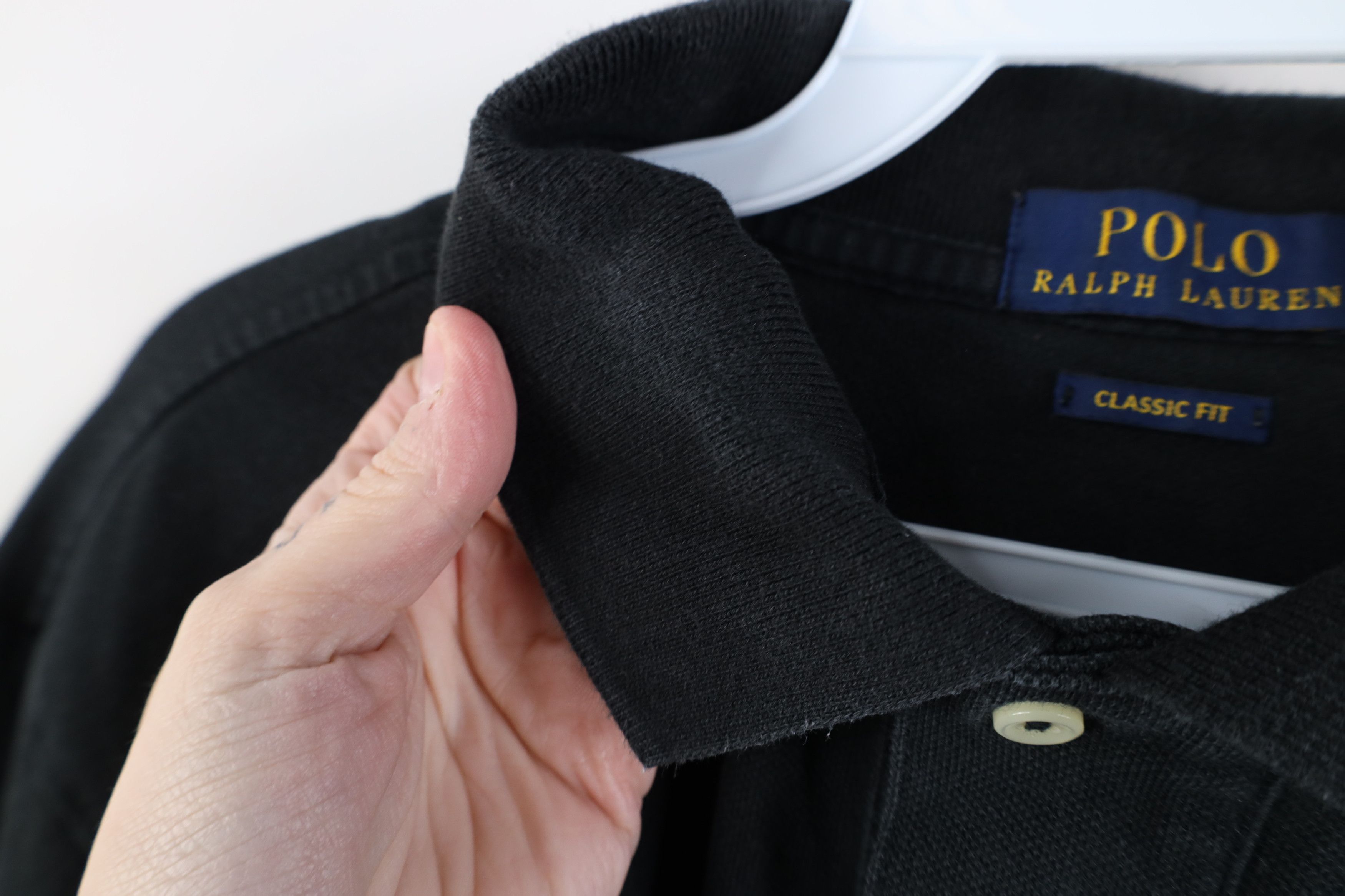 Ralph Lauren Vintage Y2K Ralph Lauren Long Sleeve Rugby Polo Shirt Black Size US L / EU 52-54 / 3 - 10 Thumbnail