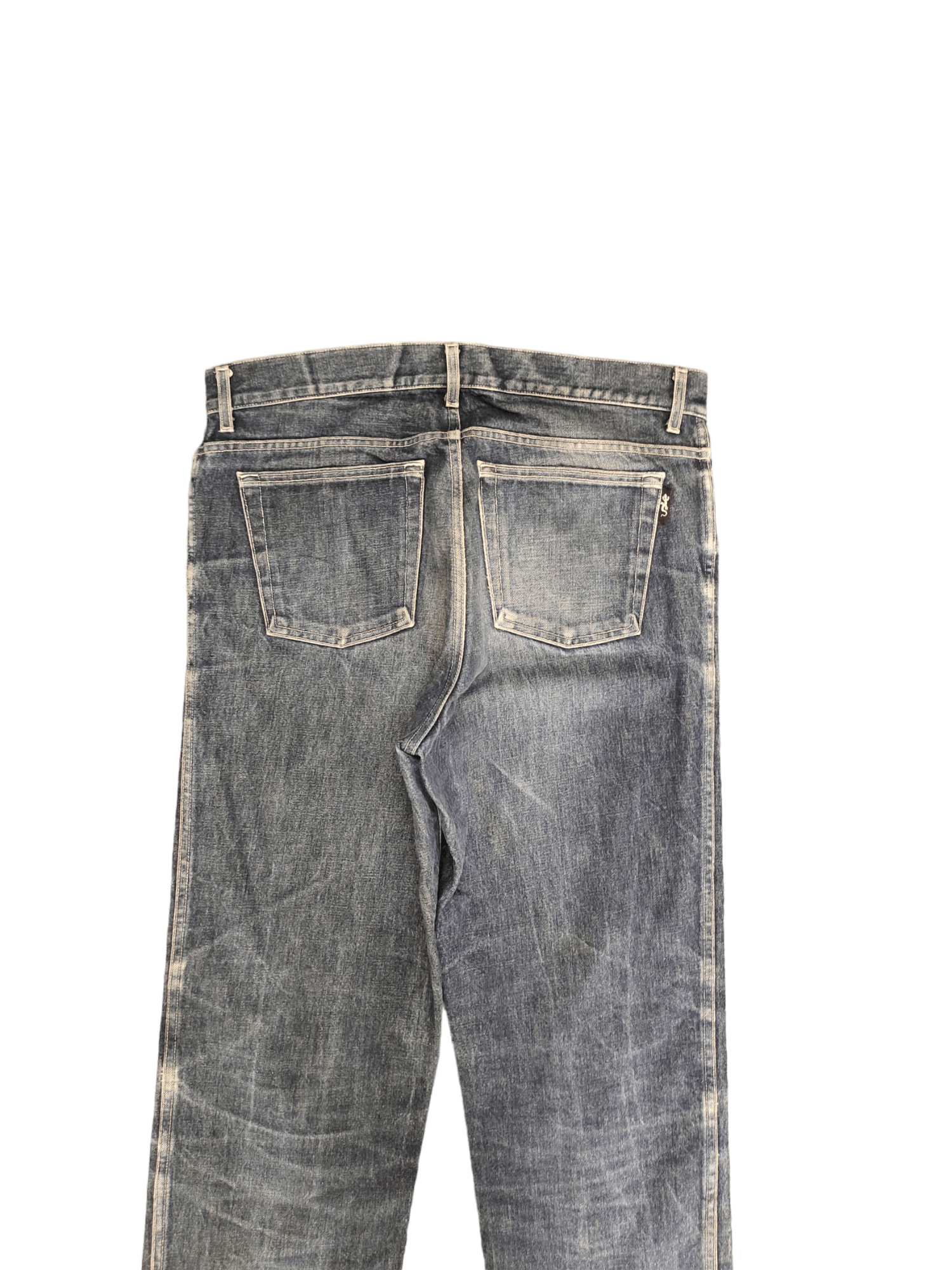 agnes b. Vintage 90s Agnes B. Homme Clawmark Faded Denim Jeans Size US 34 / EU 50 - 13 Thumbnail