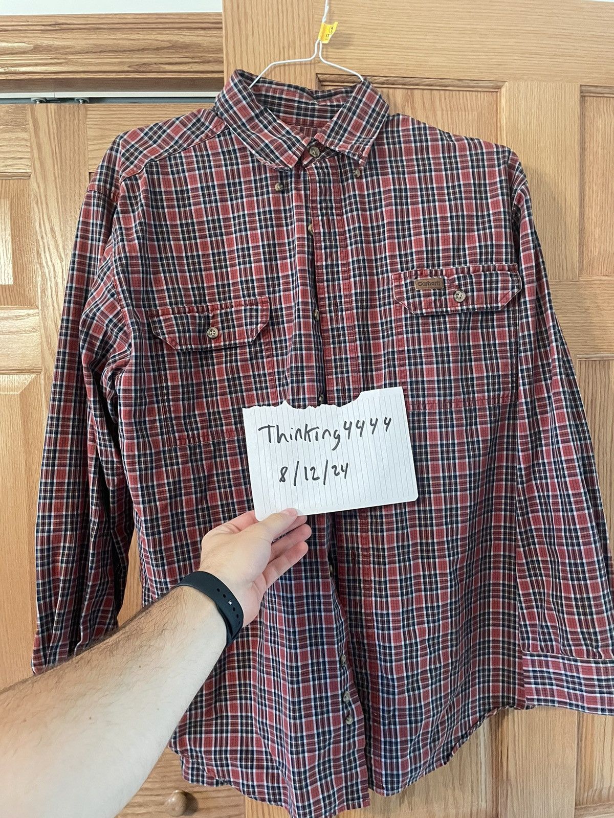 Carhartt Vintage Carhartt Flannel Great Condition Size US L / EU 52-54 / 3 - 1 Thumbnail