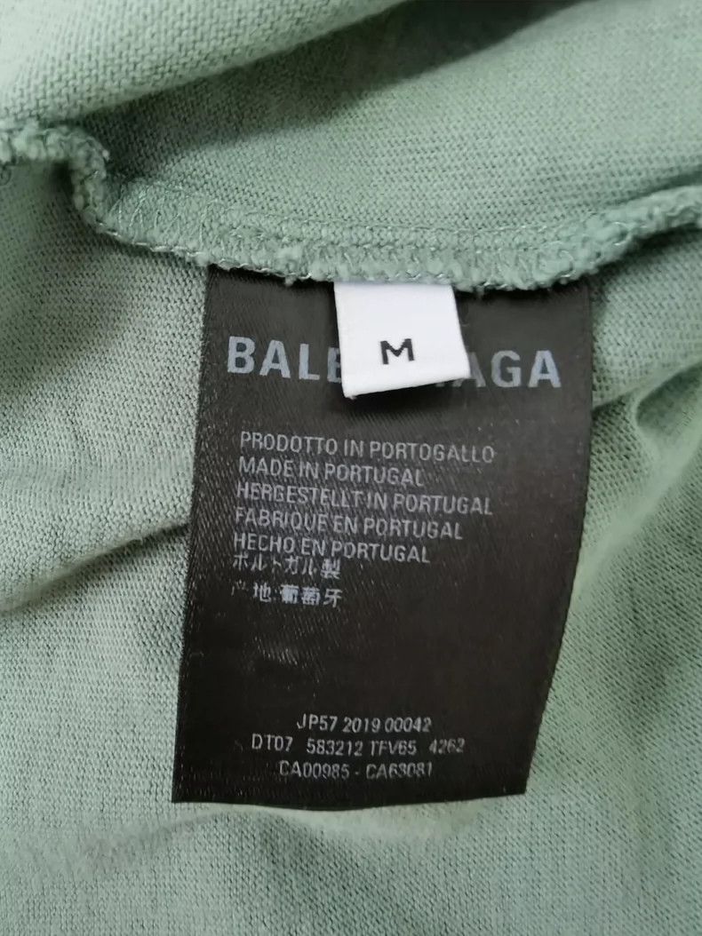 Balenciaga Balenciaga Green Lock Logo Short Sleeve T-Shirt, M Size Size US M / EU 48-50 / 2 - 5 Thumbnail