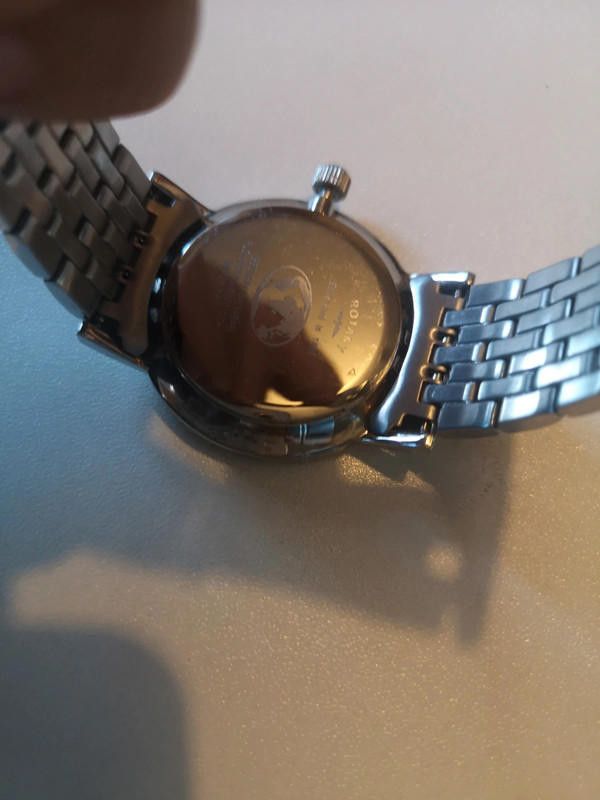 Designer Rotary black dial stainless steel watch Size ONE SIZE - 6 Thumbnail